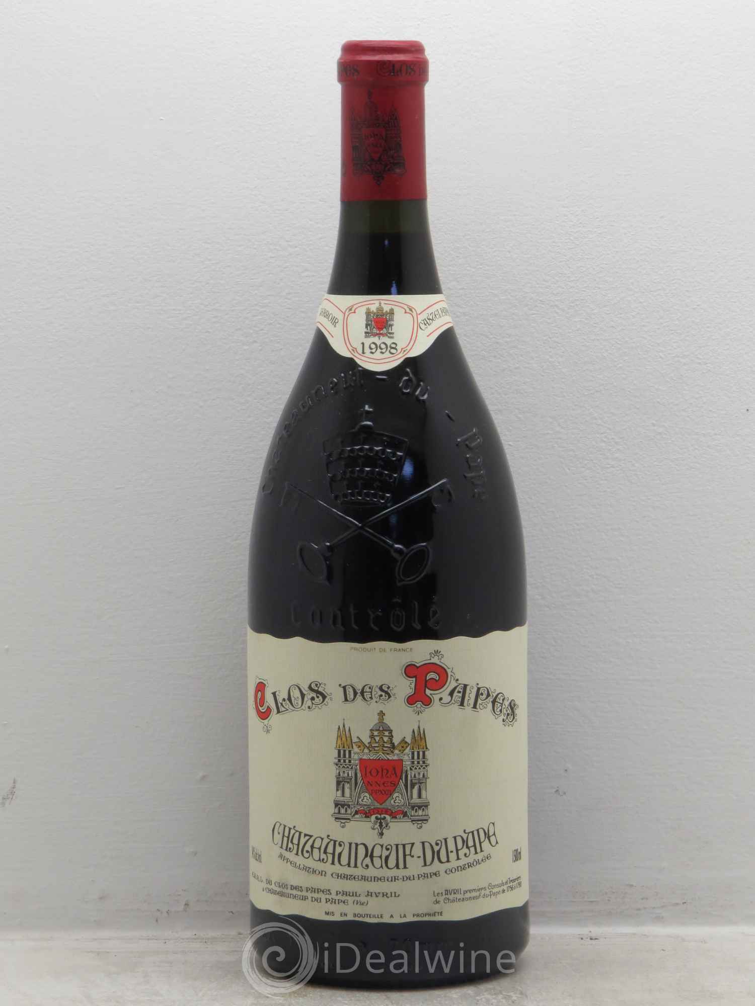 Châteauneuf-du-Pape Clos des Papes - Paul Avril 1998 - Lot de 1 magnum - 0