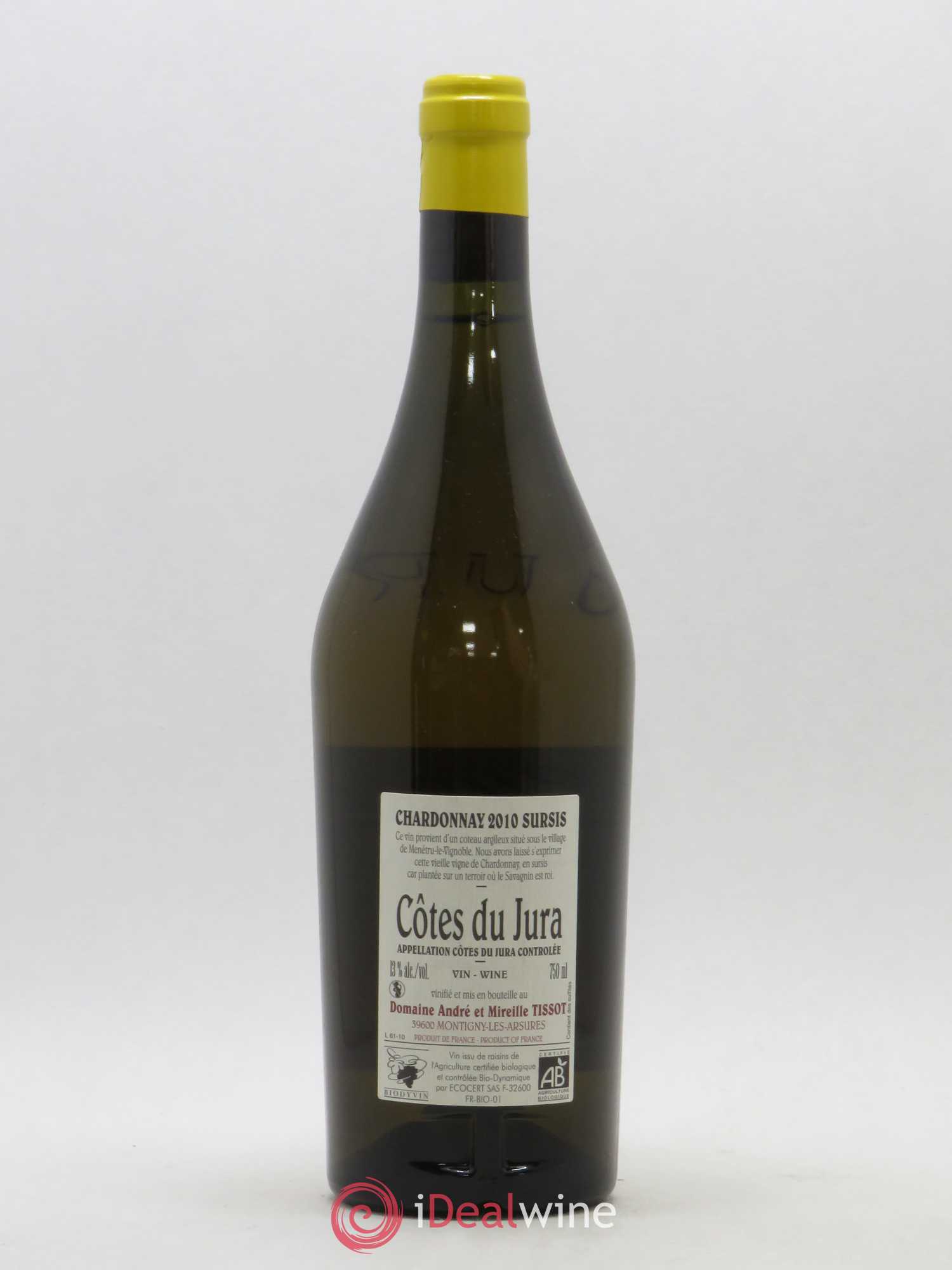 Côtes du Jura Sursis Bénédicte et Stéphane Tissot 2010 - Lot de 1 bouteille - 1