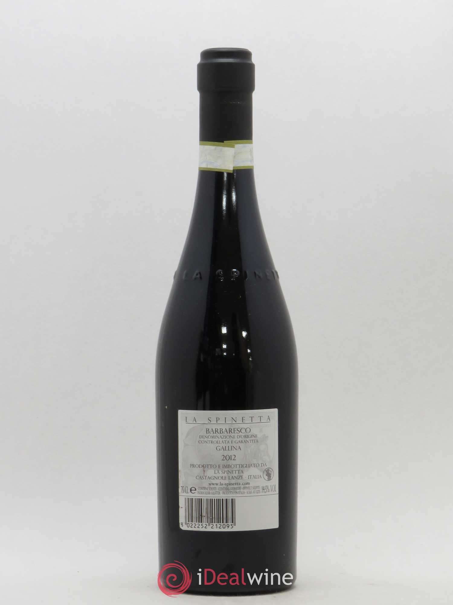 Barbaresco DOCG Vigneto Gallina Vursu La Spinetta - Giorgio Rivetti (sans prix de réserve) 2012 - Lot de 1 bouteille - 1