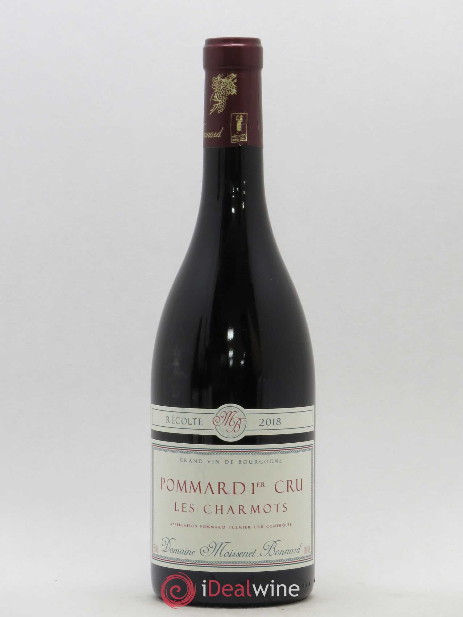 Pommard 1er Cru Les Charmots Domaine Moissenet-Bonnard (sans prix de réserve) 2018 - Posten von 1 Flasche - 0