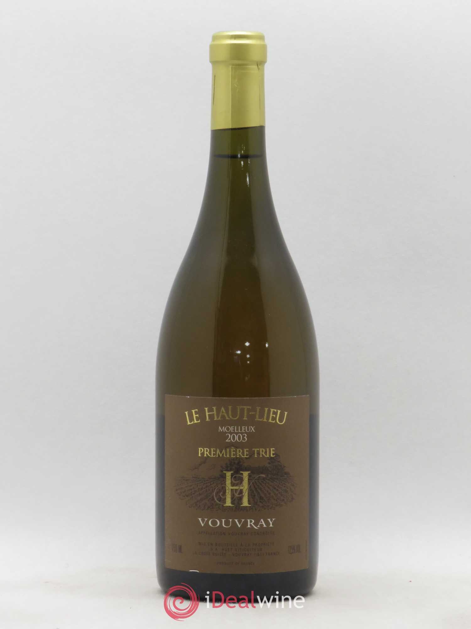 Vouvray Le Haut-Lieu Moelleux 1ère Trie Domaine Huet (senza prezzo di riserva) 2003 - Lotto di 1 bottiglia - 0