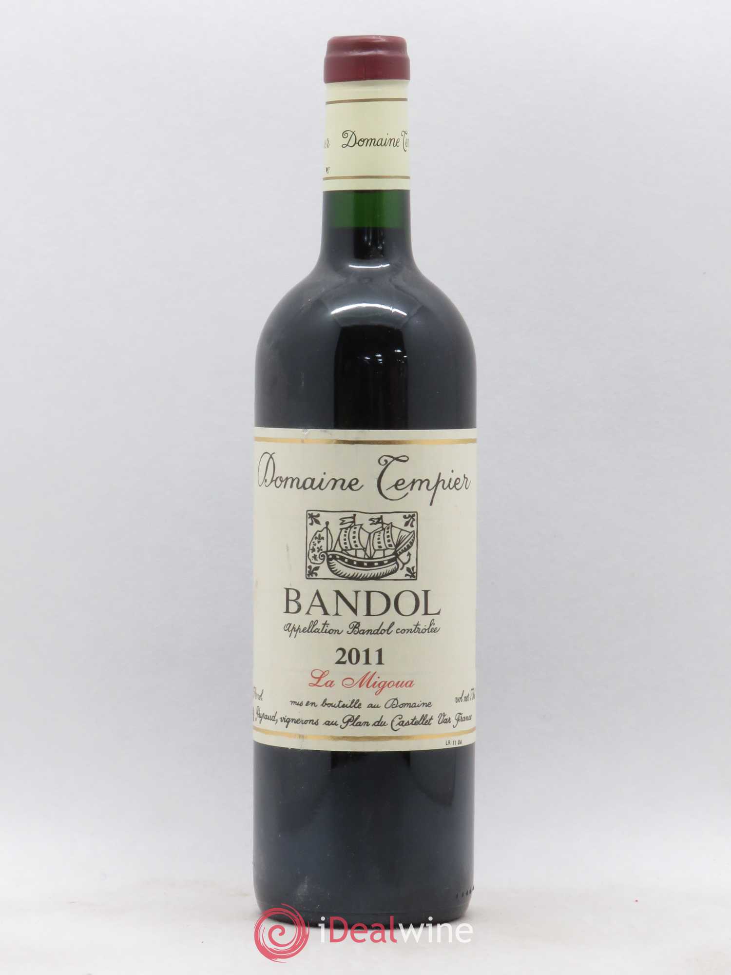 Bandol Domaine Tempier Cuvée La Migoua Famille Peyraud 2011 - Lot de 1 bouteille - 0