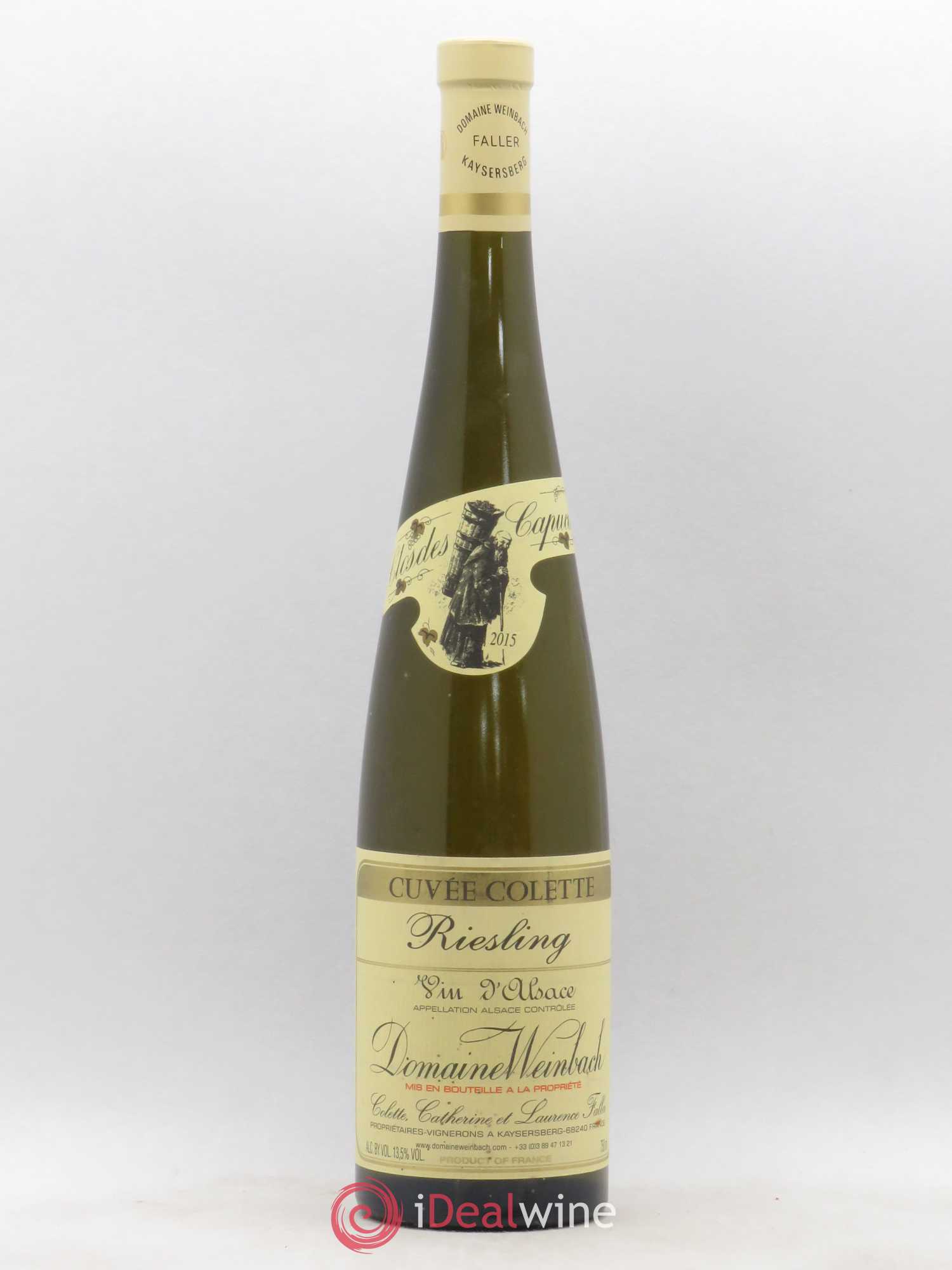 Alsace Riesling Cuvée Colette Weinbach (Domaine) 2015 - Lot de 1 bouteille - 0