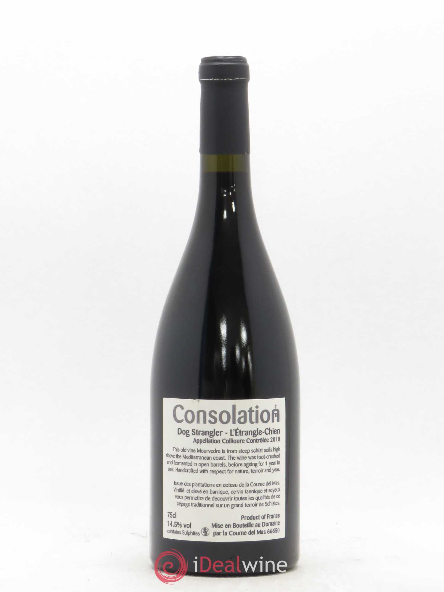 Collioure DOG Strangler Domaine Consolation 2010 - Posten von 1 Flasche - 1
