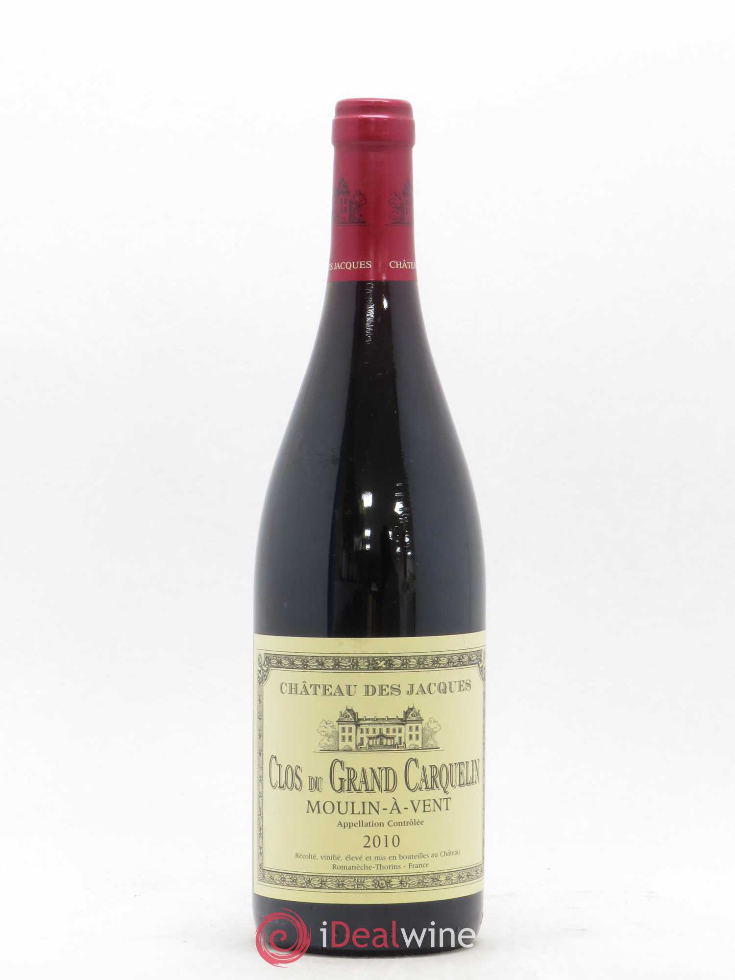 Moulin-à-Vent Clos du Grand Carquelin Château des Jacques 2010 - Posten von 1 Flasche - 0