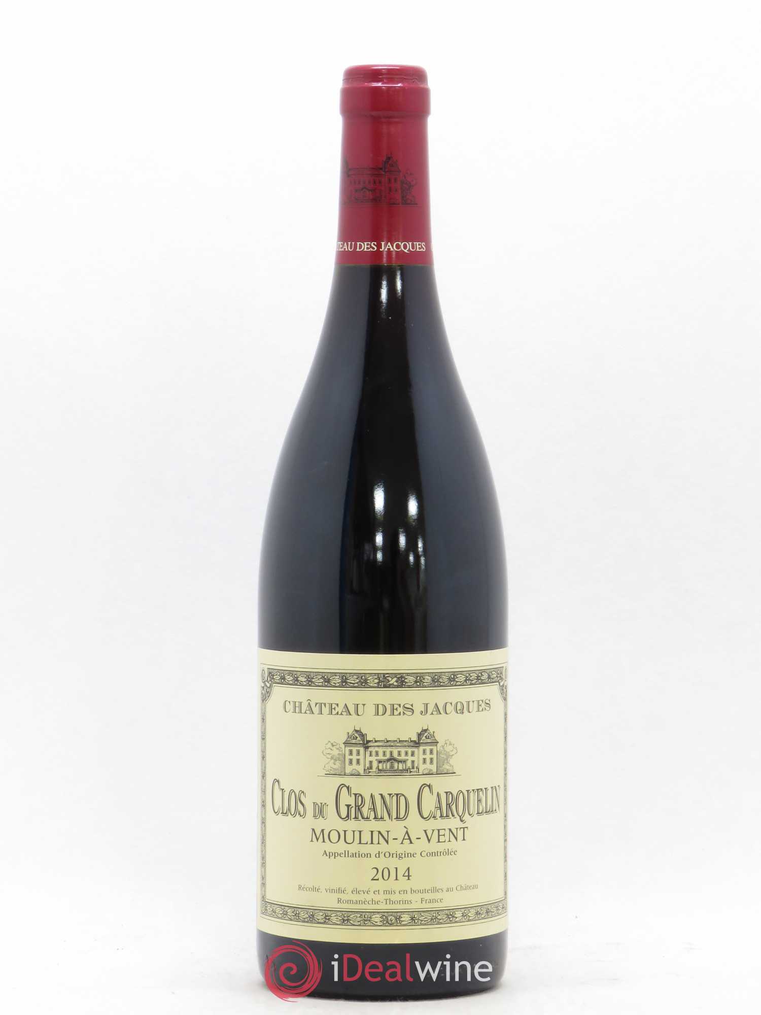 Moulin-à-Vent Clos du Grand Carquelin Château des Jacques 2014 - Lot de 1 bouteille - 0