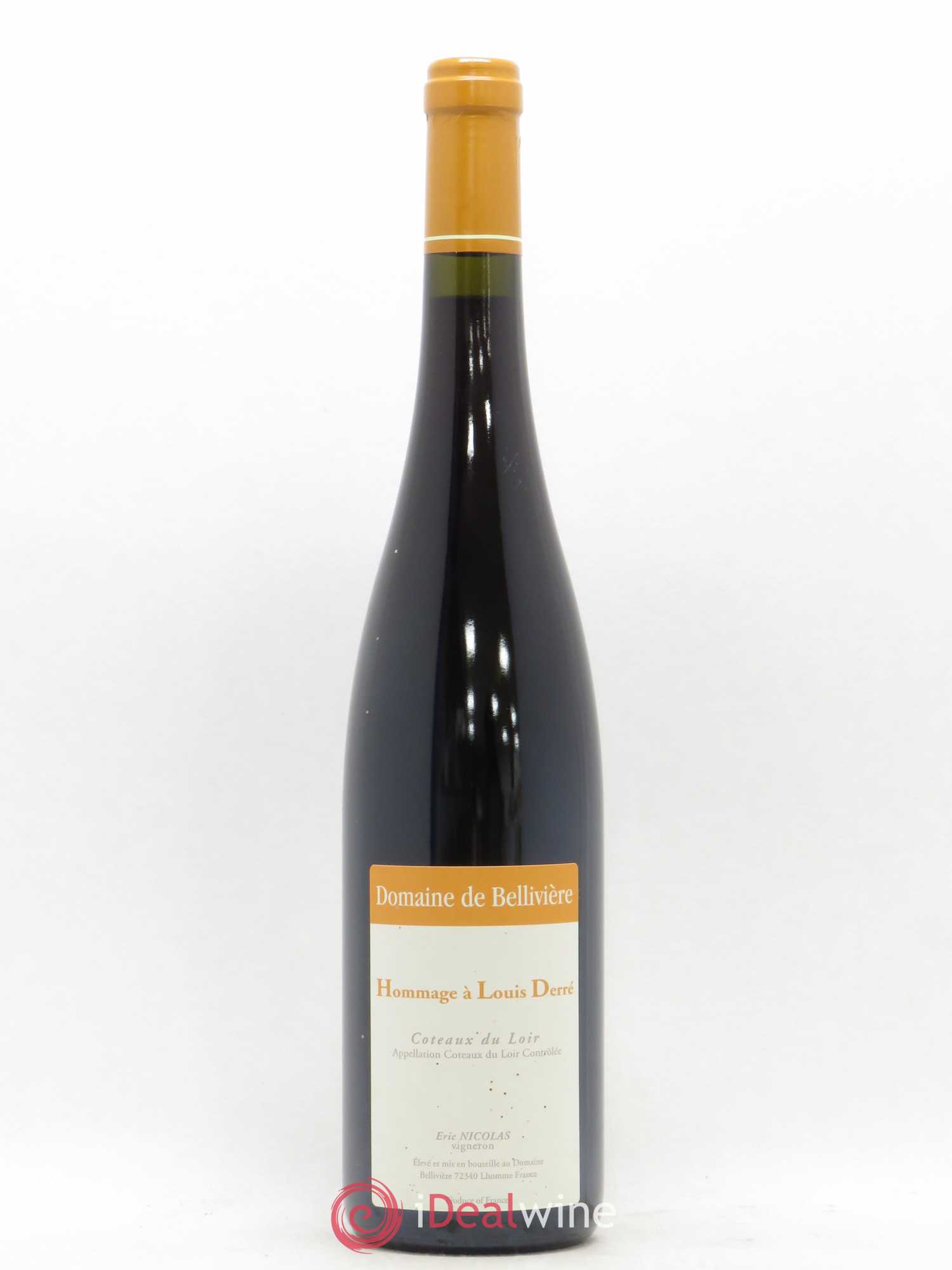 Coteaux du Loir Hommage à Louis Derré Domaine de Bellivière 2016 - Lot de 1 bouteille - 0