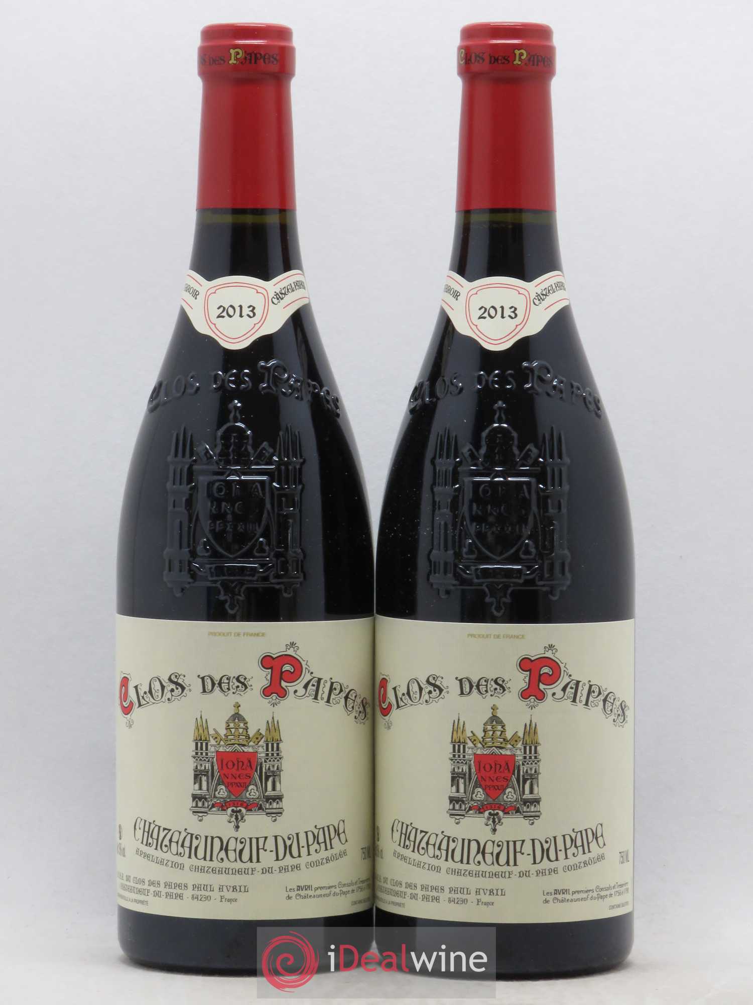 Châteauneuf-du-Pape Clos des Papes - Paul Avril 2013 - Lot de 2 bouteilles - 0