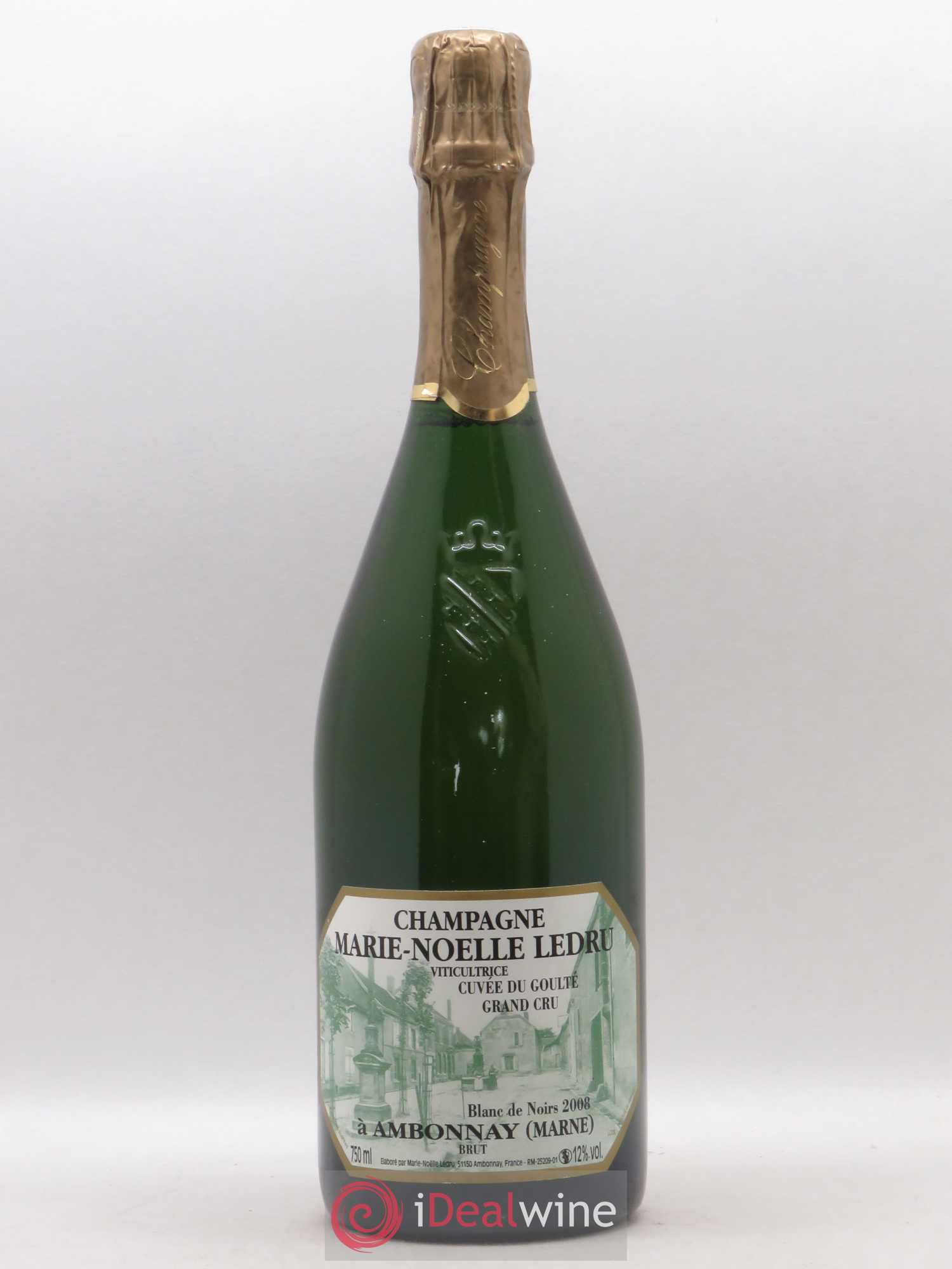 Cuvée du Goulté Blanc de Noirs Marie-Noëlle Ledru 2008 - Lot de 1 bouteille - 0