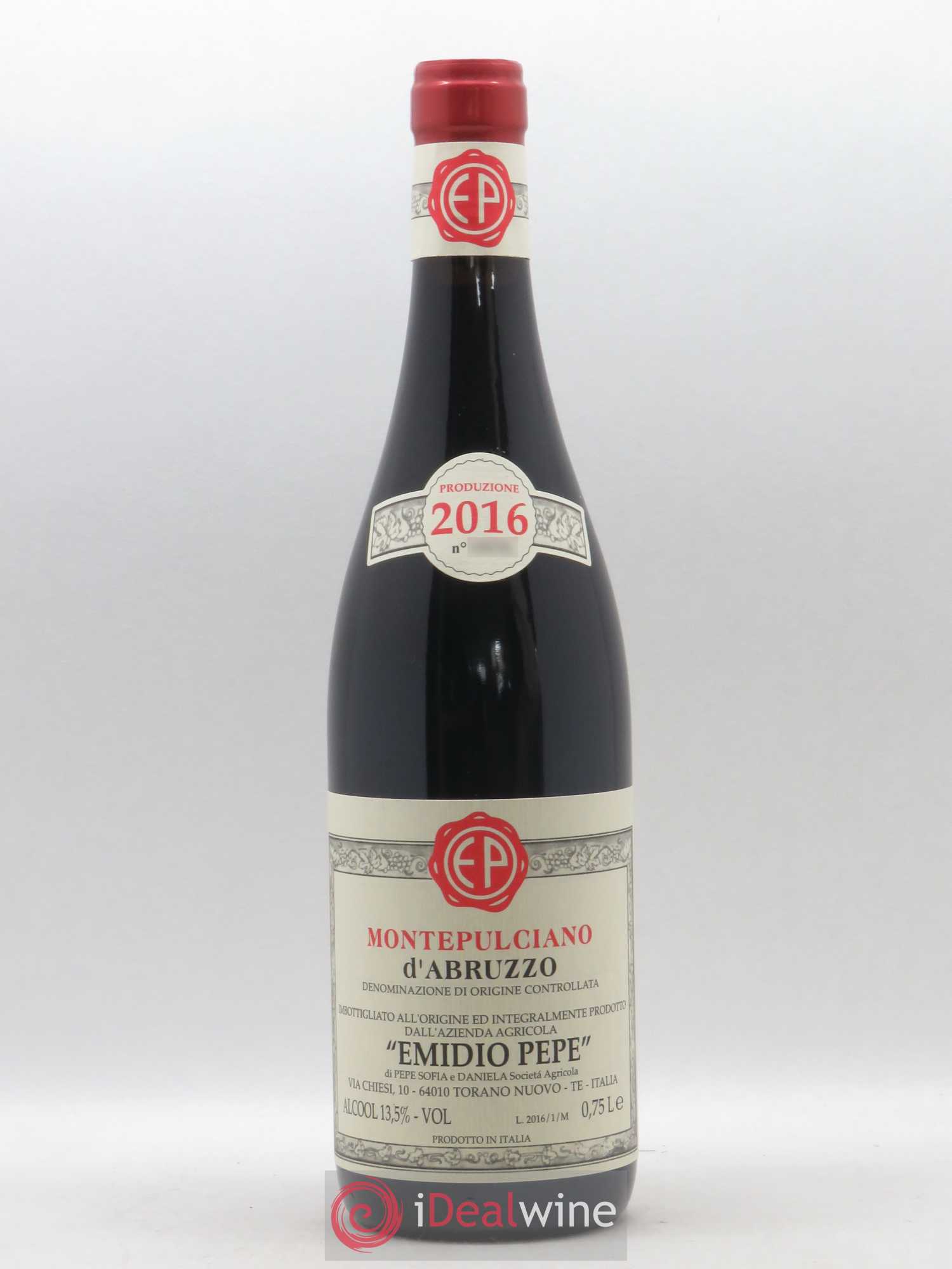 Montepulciano d'Abruzzo DOC Riserva Vecchie Viti Emidio Pepe 2016 - Lot de 1 bouteille - 0