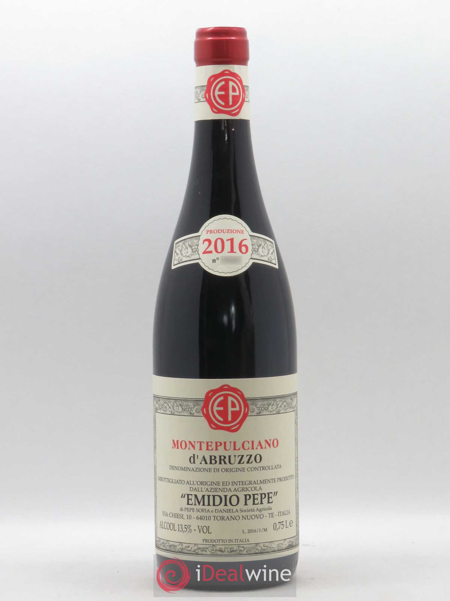 Montepulciano d'Abruzzo DOC Riserva Vecchie Viti Emidio Pepe 2016 - Lot de 1 bouteille - 0