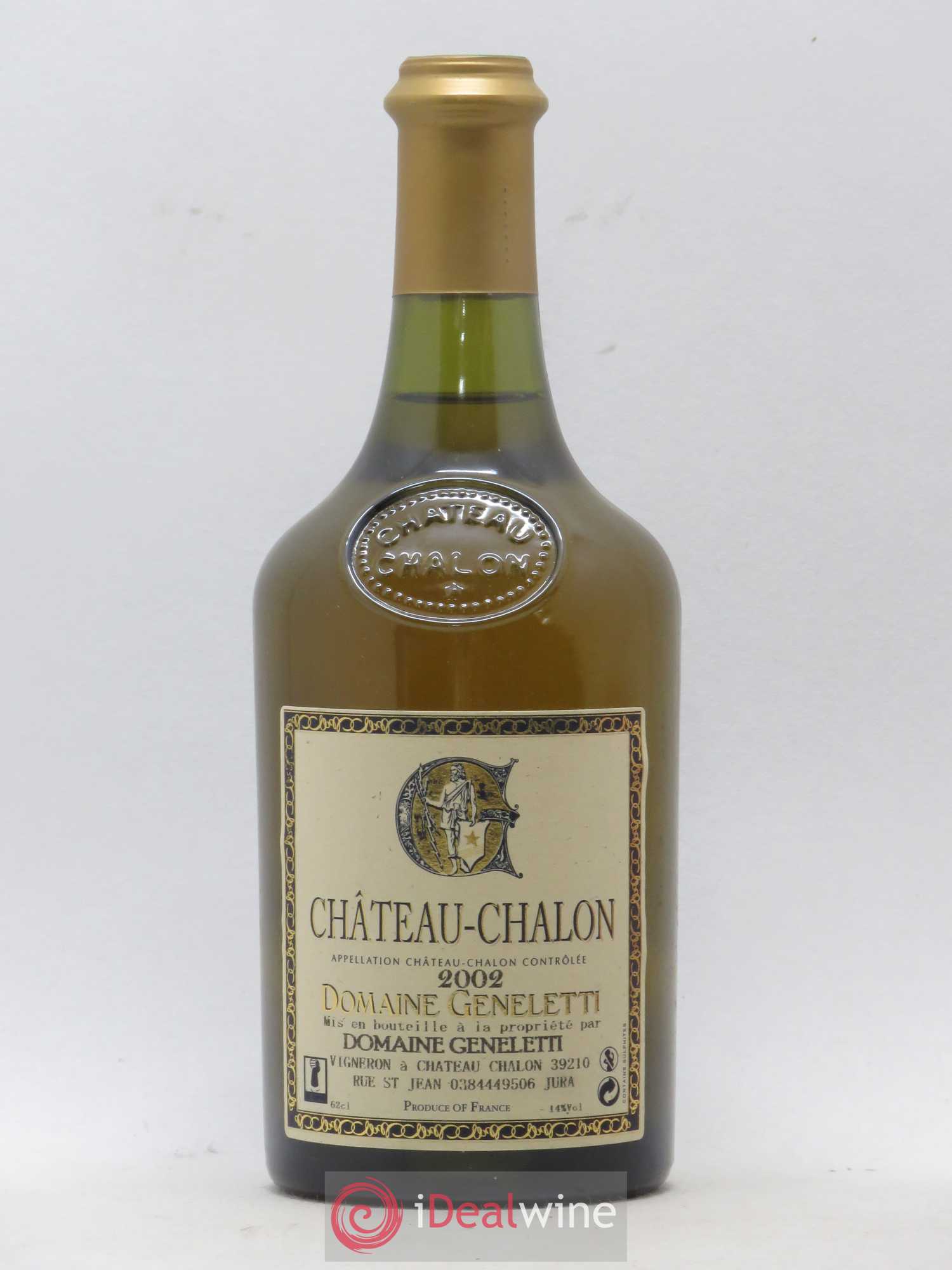 Château-Chalon Domaine Geneletti 2002 - Lot de 1 bouteille - 0