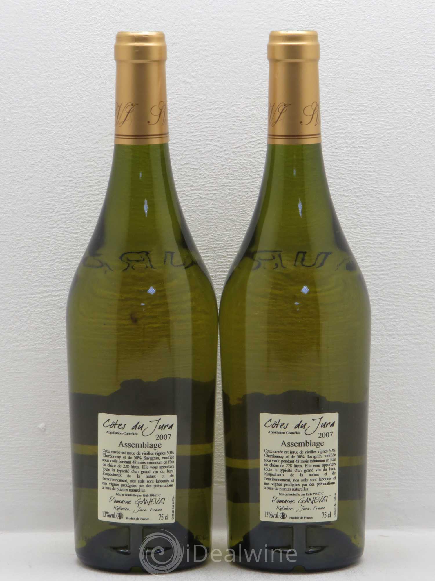 Côtes du Jura Cuvée de Garde Jean-François Ganevat (Domaine) 2007 - Lot de 2 bouteilles - 1