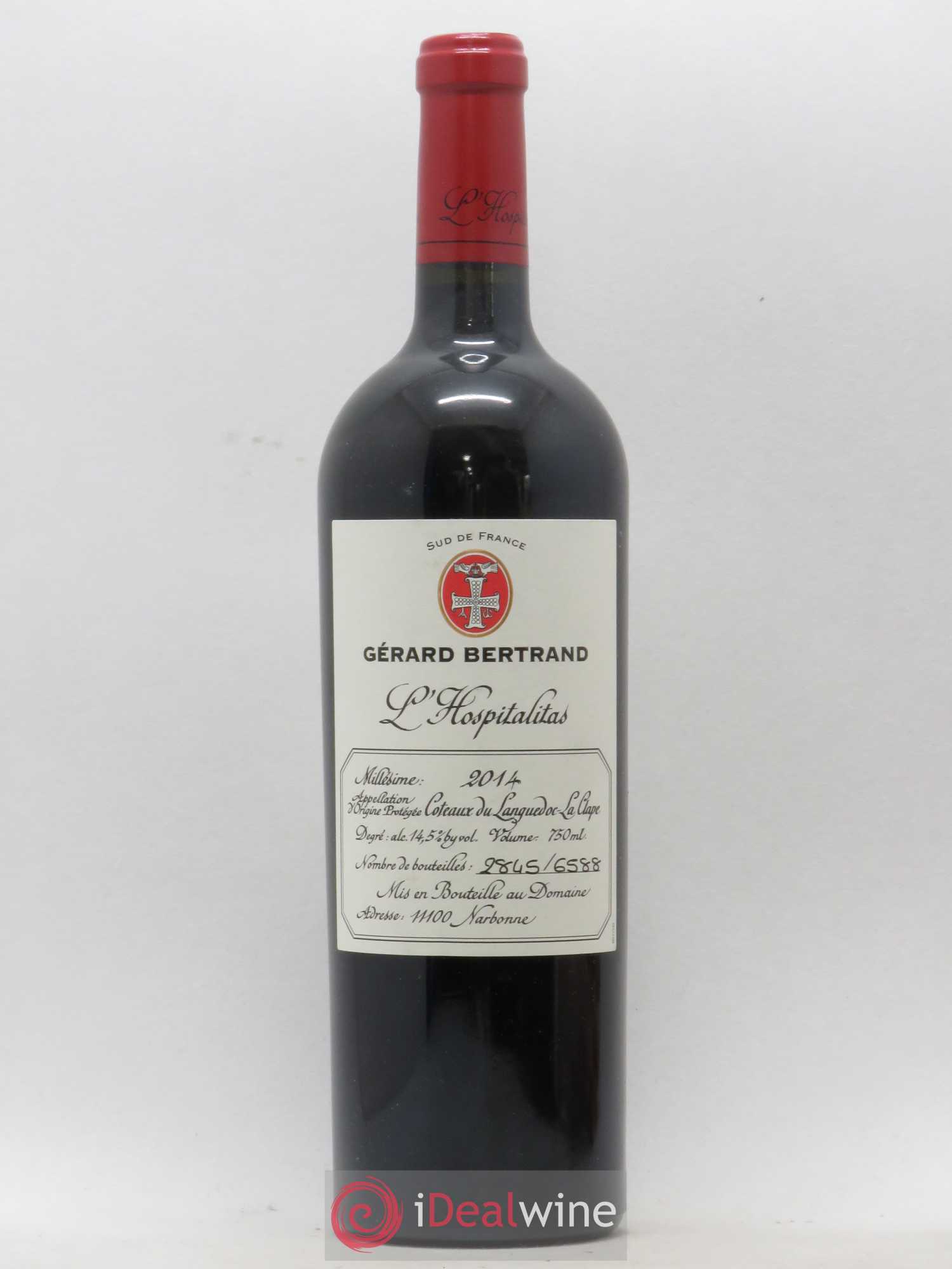 Coteaux du Languedoc La Clape l'Hospitalitas Gerard Bertrand 2014 - Lot de 1 bouteille - 0