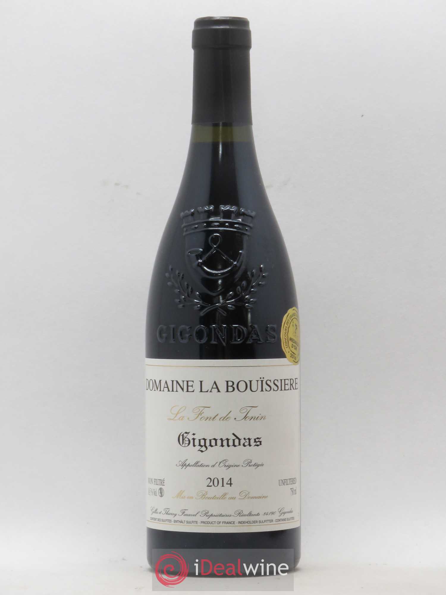 Gigondas La Font de Tonin La Bouïssière 2014 - Lot de 1 bouteille - 0