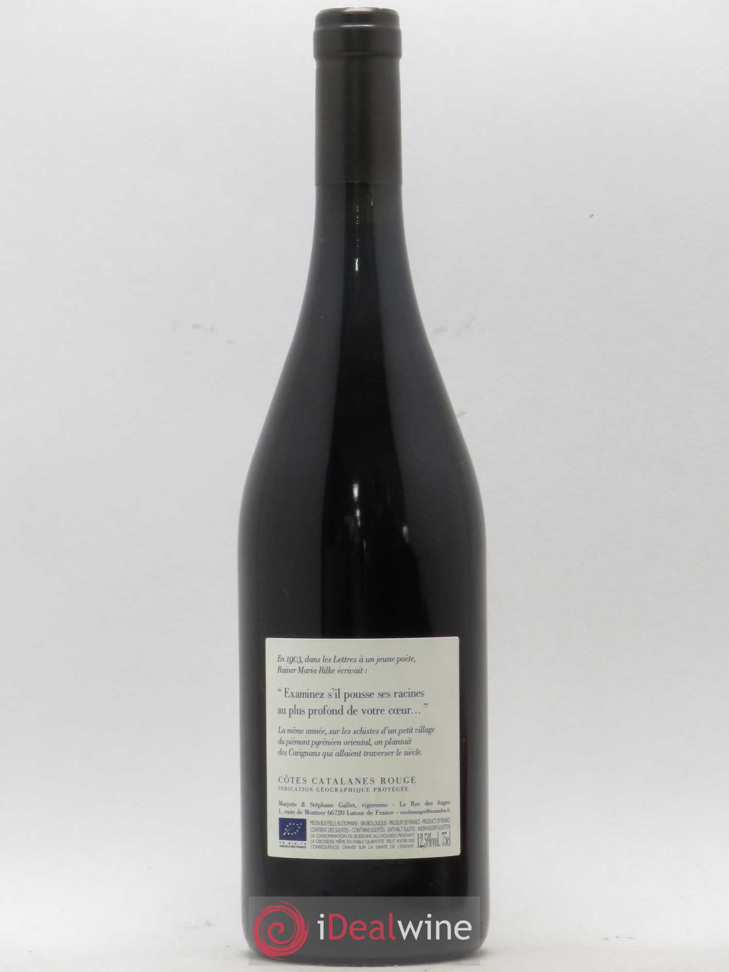 Côtes Catalanes Roc des Anges Carignan 1903 Marjorie et Stéphane Gallet 2015 - Lot de 1 bouteille - 1