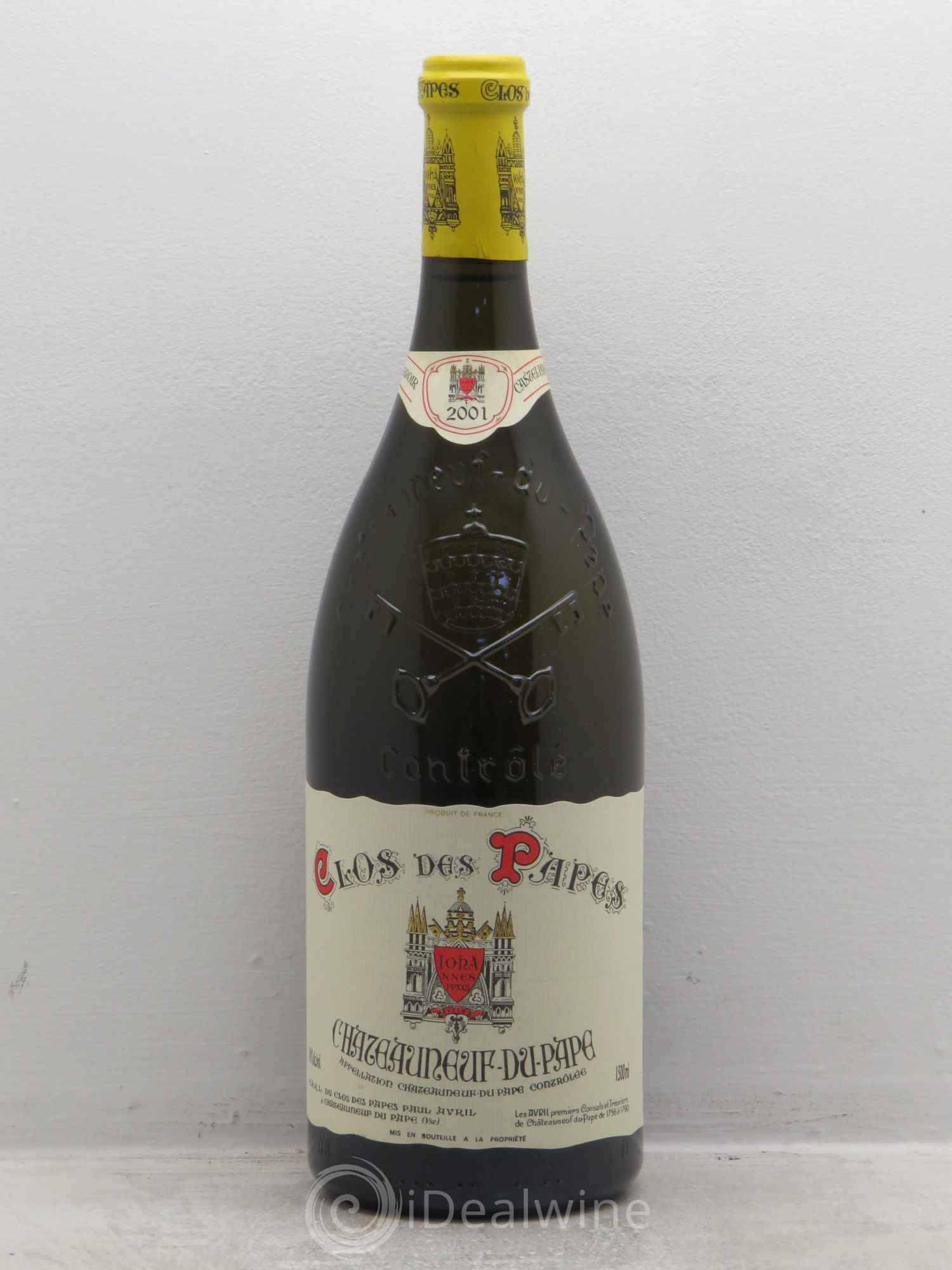 Châteauneuf-du-Pape Clos des Papes - Paul Avril 2001 - Lot de 1 magnum - 0