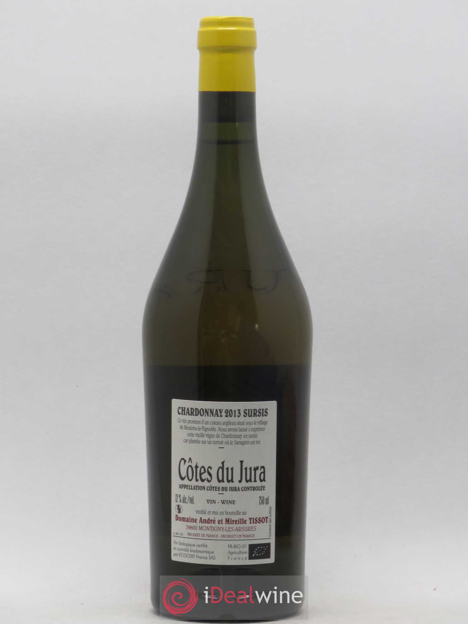 Côtes du Jura Sursis Bénédicte et Stéphane Tissot 2013 - Lot de 1 bouteille - 1
