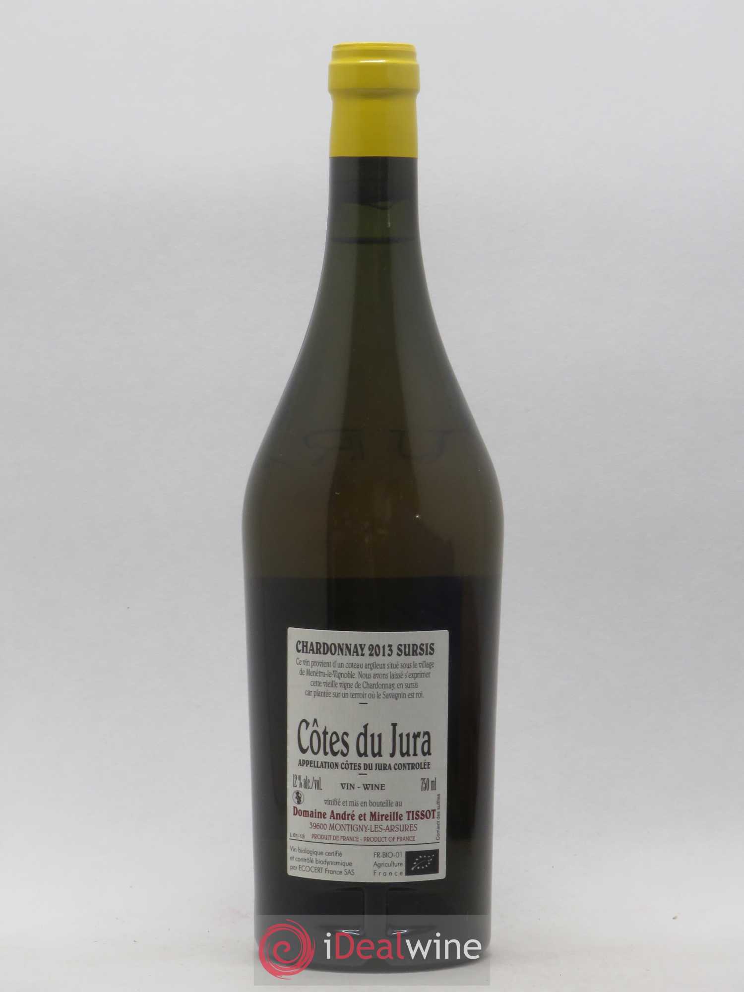 Côtes du Jura Sursis Bénédicte et Stéphane Tissot 2013 - Lot de 1 bouteille - 1