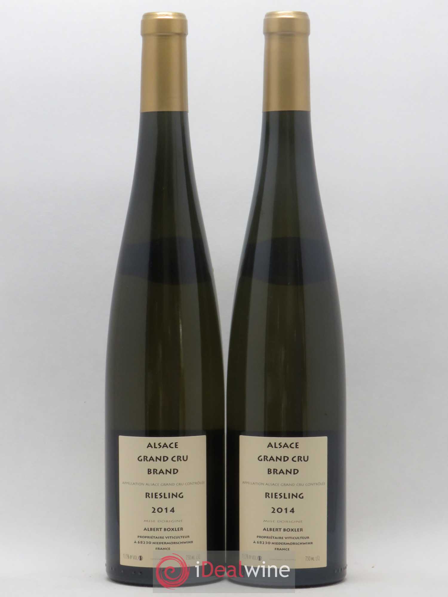Alsace Riesling Grand Cru Brand Albert Boxler 2014 - Posten von 2 Flaschen - 1