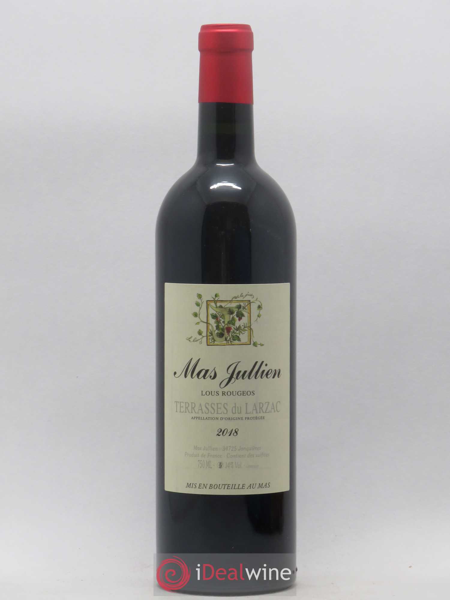 Coteaux du Languedoc Terrasses du Larzac Lous Rougeos Mas Jullien 2018 - Posten von 1 Flasche - 0