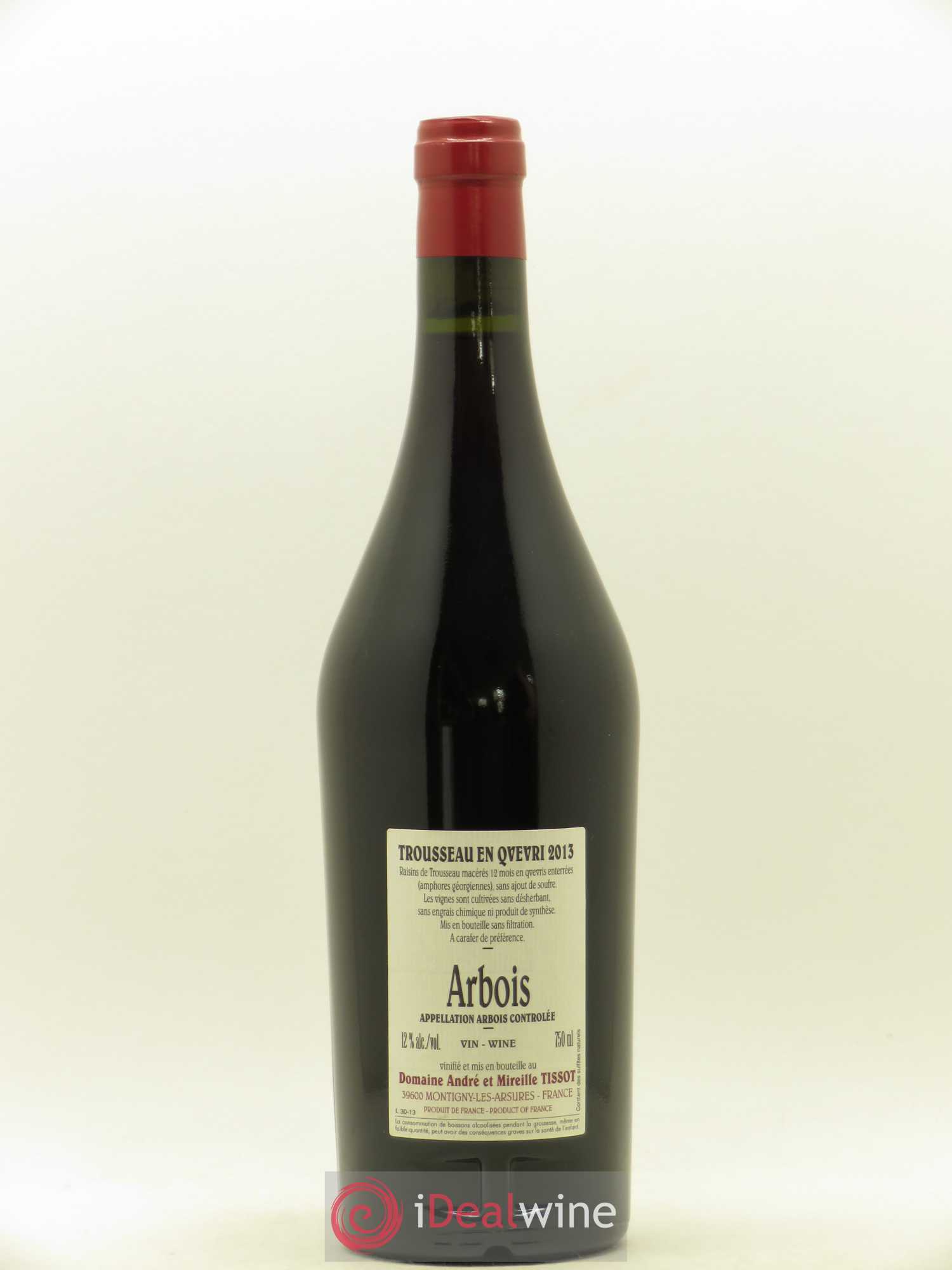 Arbois Trousseau Qvevri Bénédicte et Stéphane Tissot 2013 - Posten von 1 Flasche - 1
