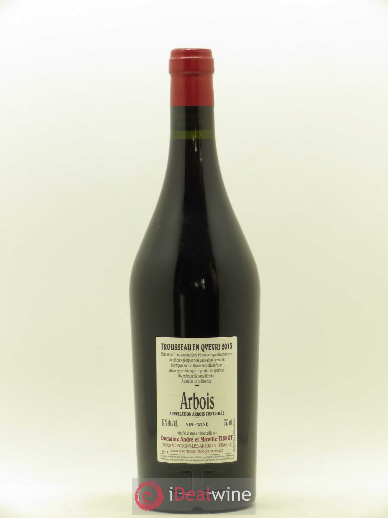 Arbois Trousseau Qvevri Bénédicte et Stéphane Tissot 2013 - Posten von 1 Flasche - 1