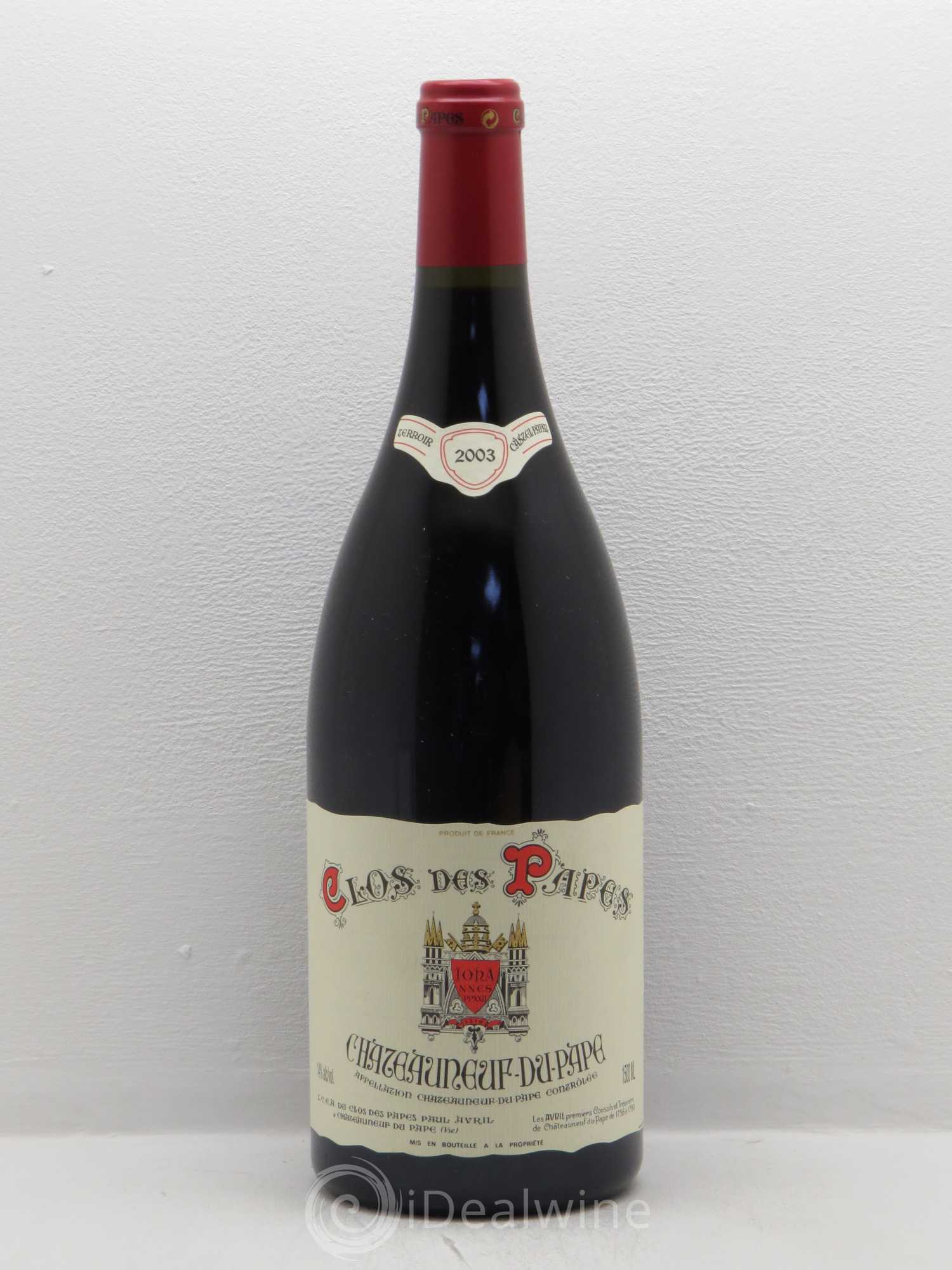 Châteauneuf-du-Pape Clos des Papes - Paul Avril 2003 - Lot de 1 magnum - 0