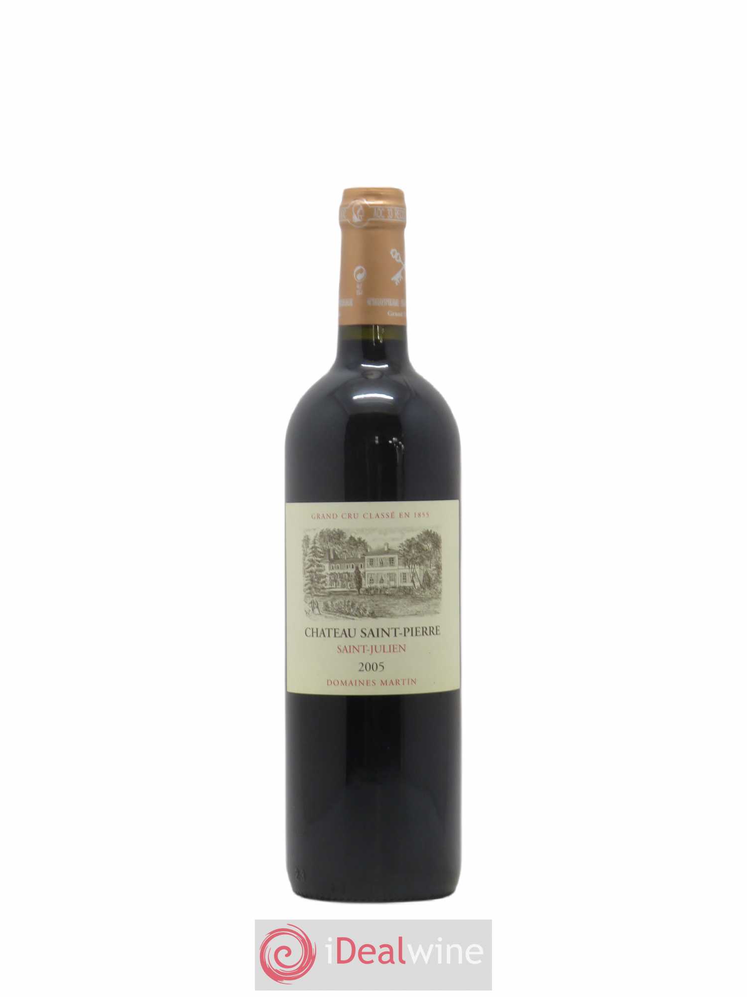 Château Saint-Pierre 4ème Grand Cru Classé (sans prix de réserve) 2005 - Lot de 1 bouteille - 0