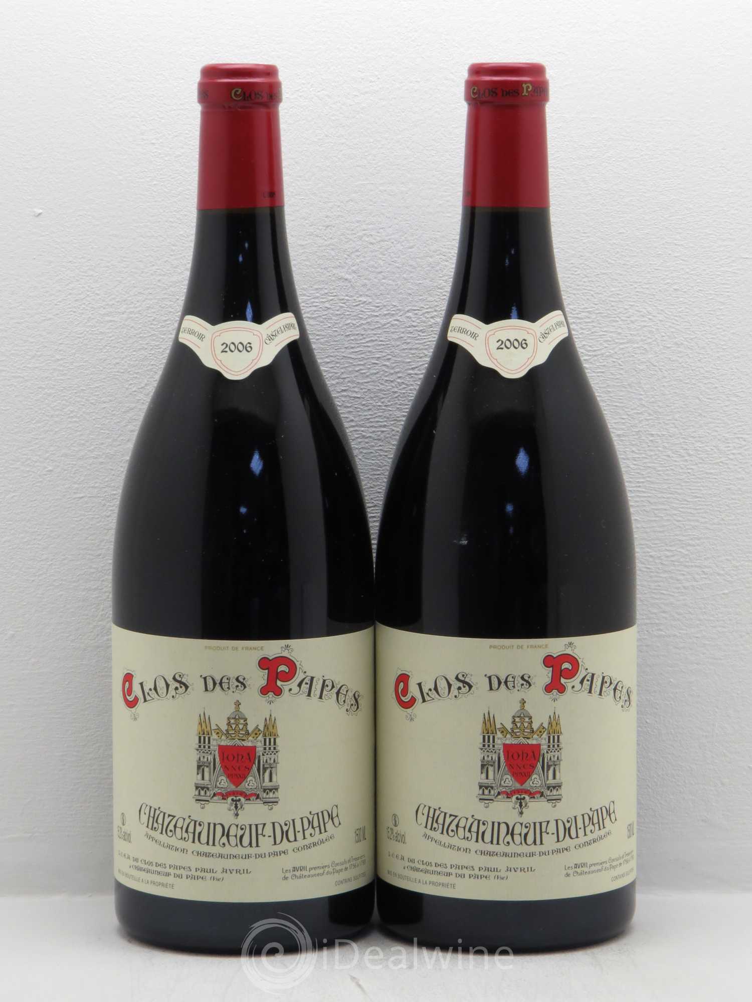 Châteauneuf-du-Pape Clos des Papes - Paul Avril 2006 - Lot de 2 magnums - 0