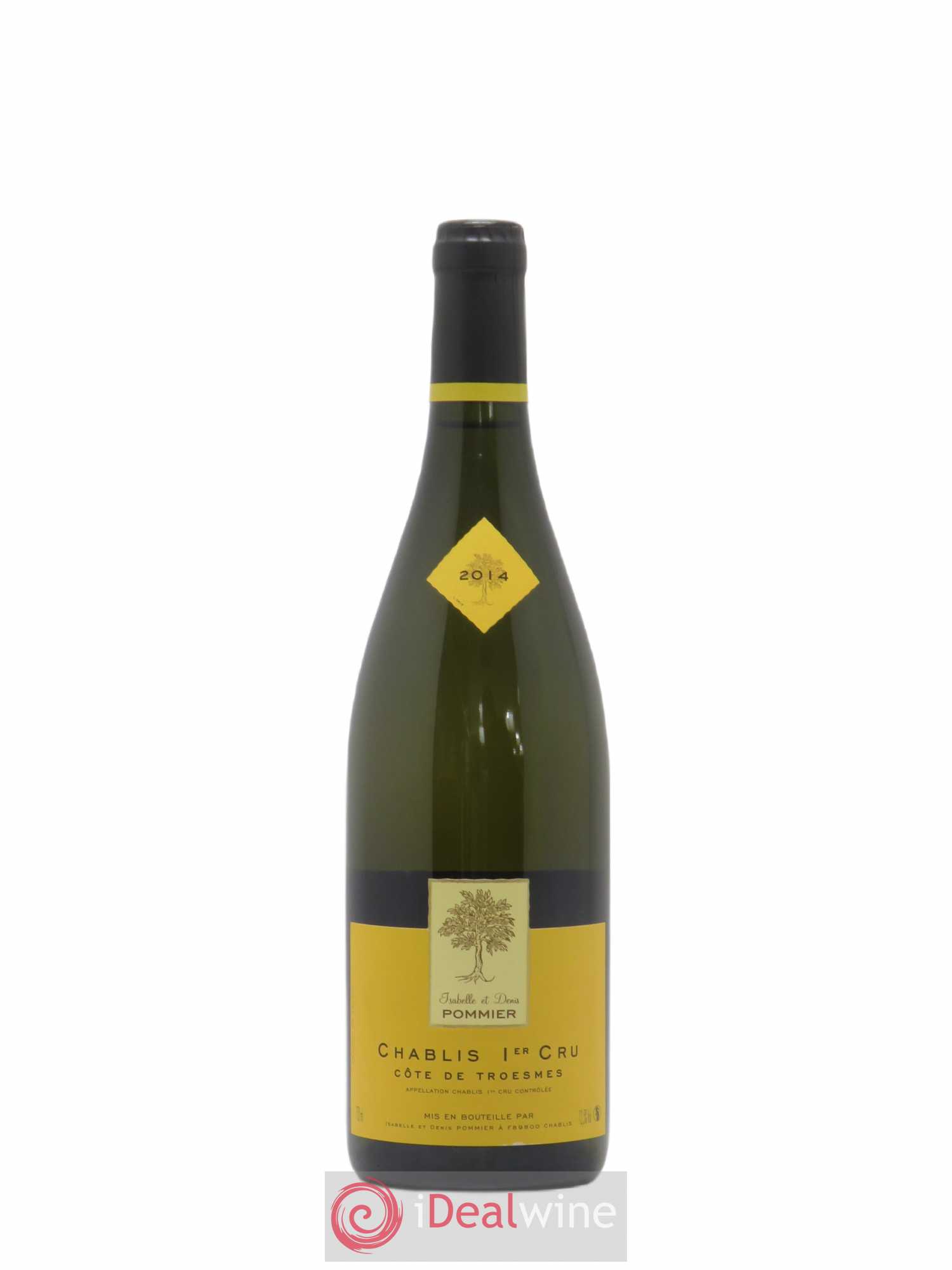 Chablis 1er Cru Côte de Troësmes Isabelle et Denis Pommier 2014 - Posten von 1 Flasche - 0