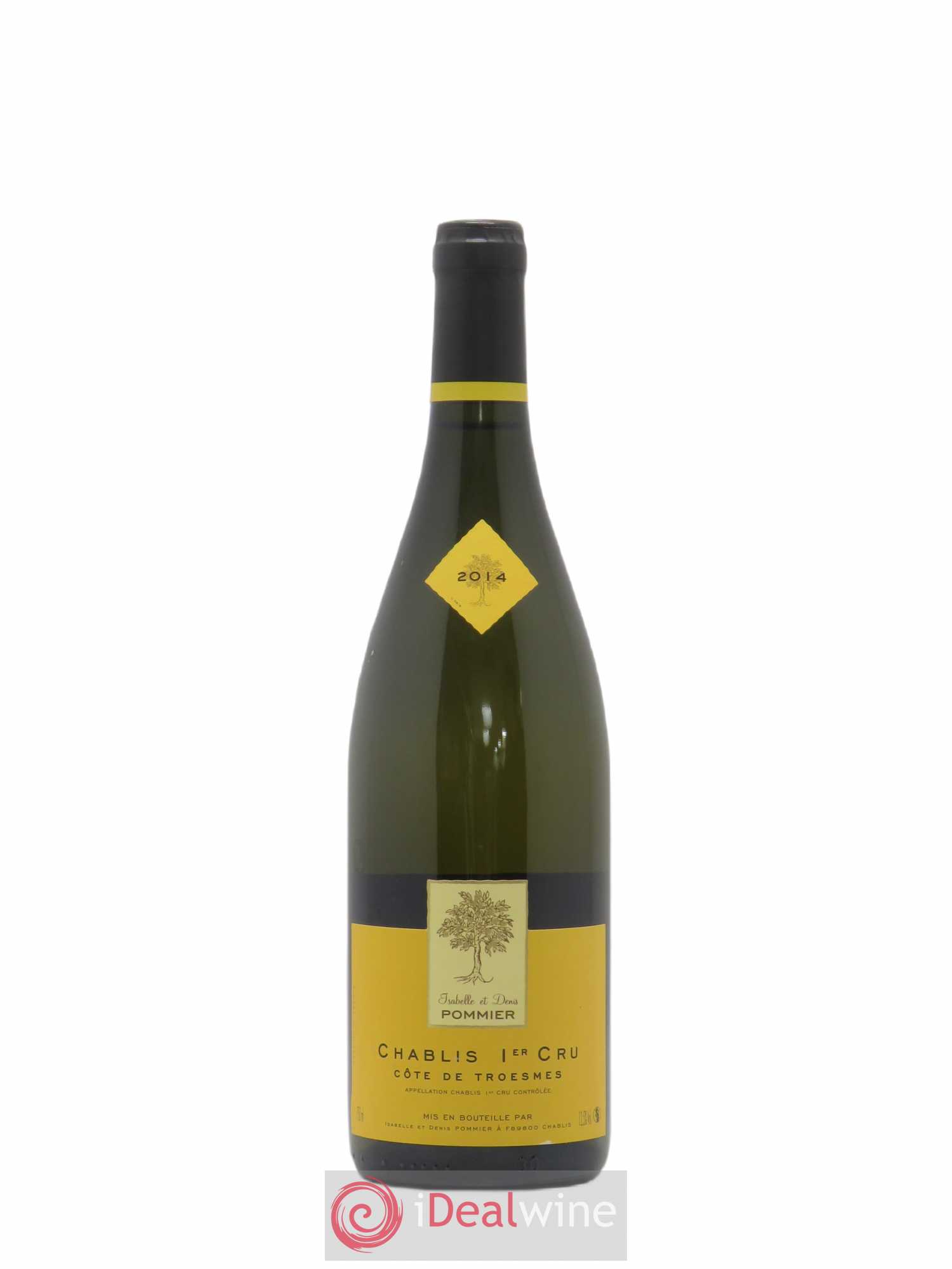 Chablis 1er Cru Côte de Troësmes Isabelle et Denis Pommier 2014 - Posten von 1 Flasche - 0