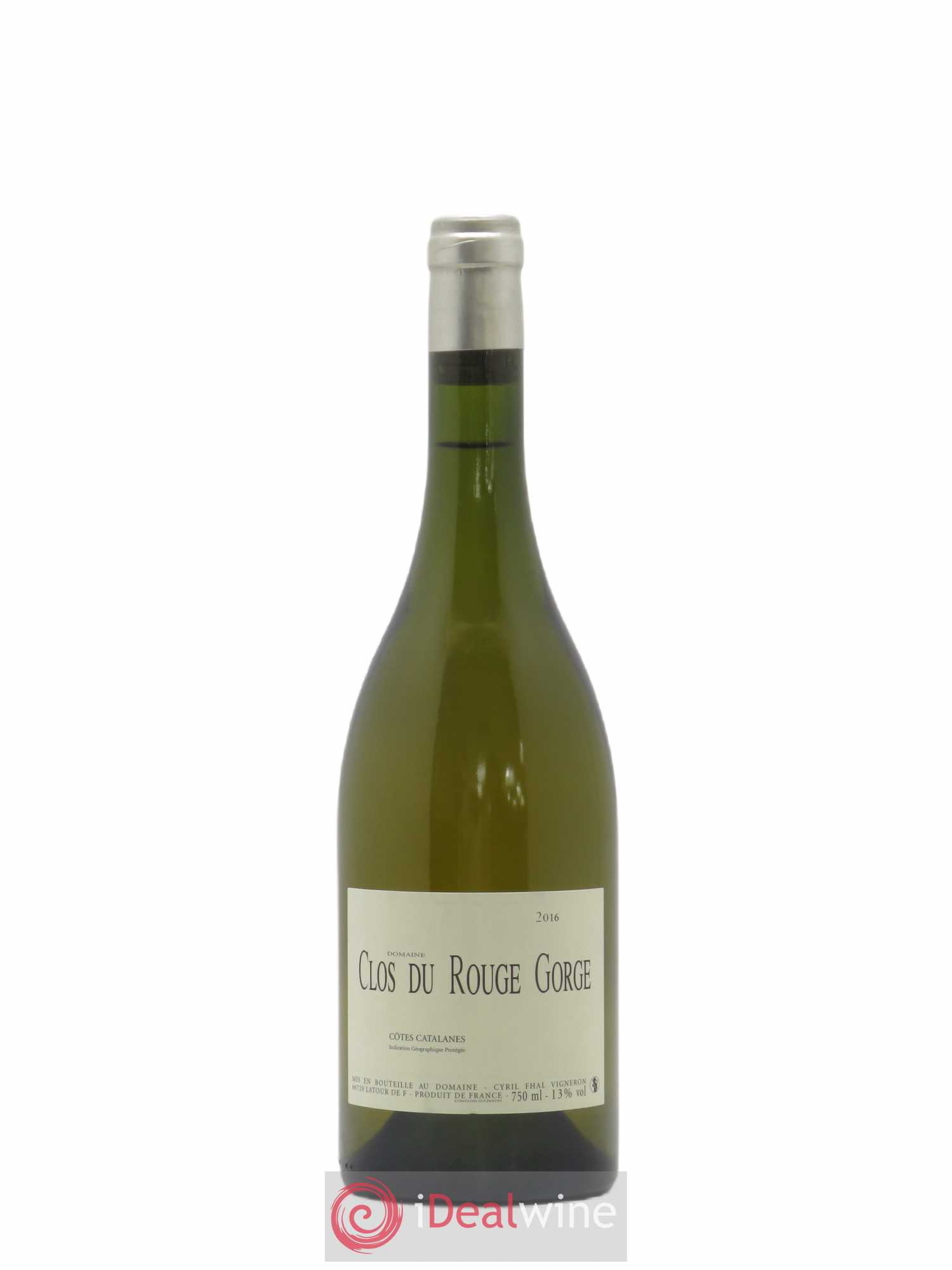 Côtes Catalanes Clos du Rouge Gorge Cyril Fhal 2016 - Lot de 1 bouteille - 0
