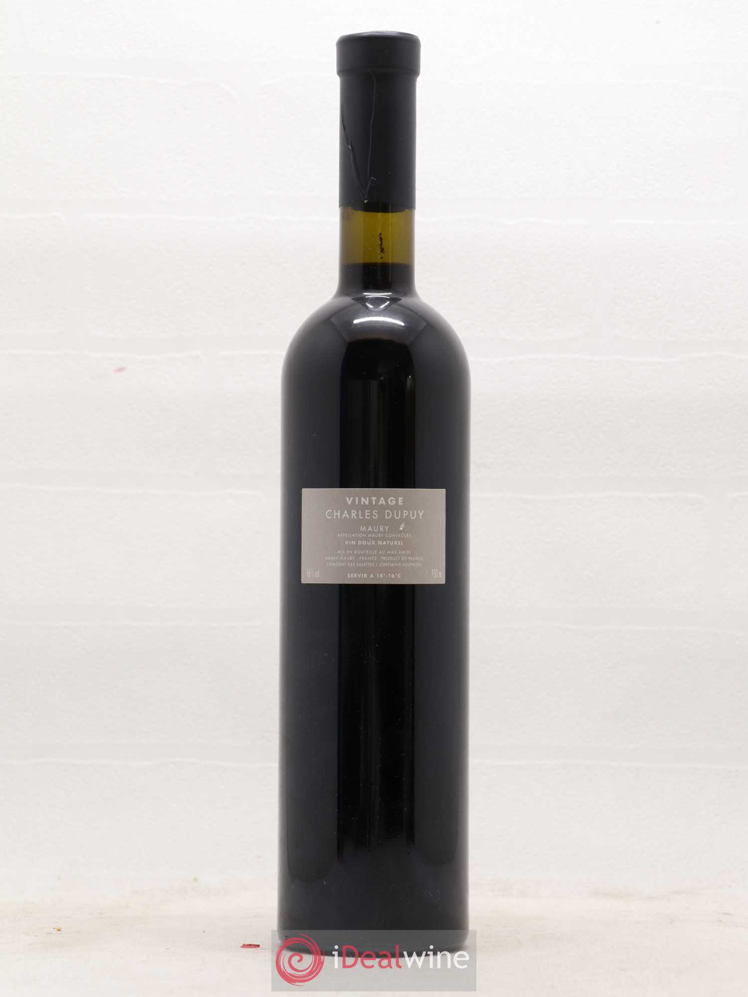 Maury Vin Doux Naturel Mas Amiel Vintage Cuvee Charles Dupuy 2003 - Lot de 1 bouteille - 1
