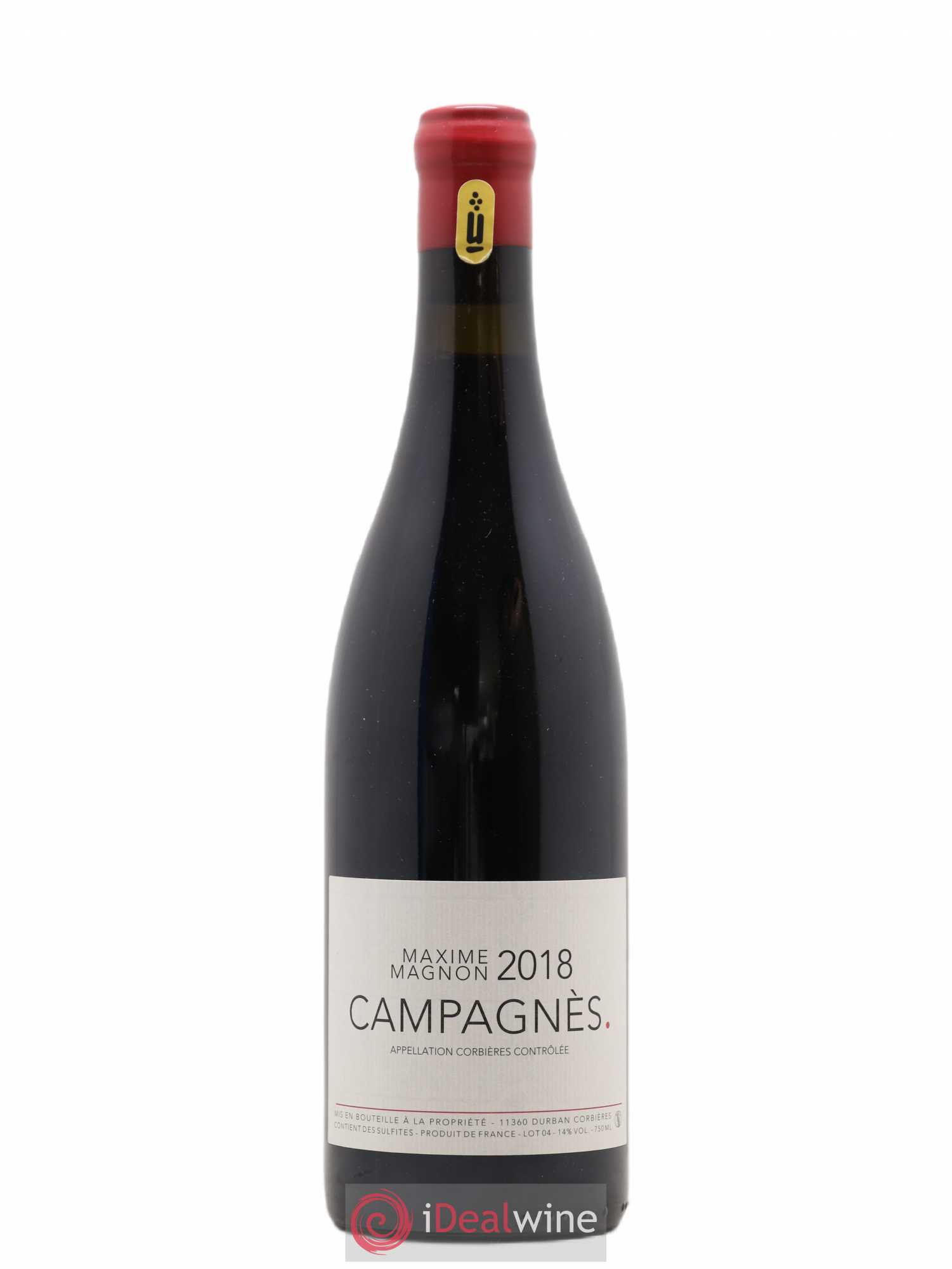 Corbières Campagnès Maxime Magnon 2018 - Lot de 1 bouteille - 0