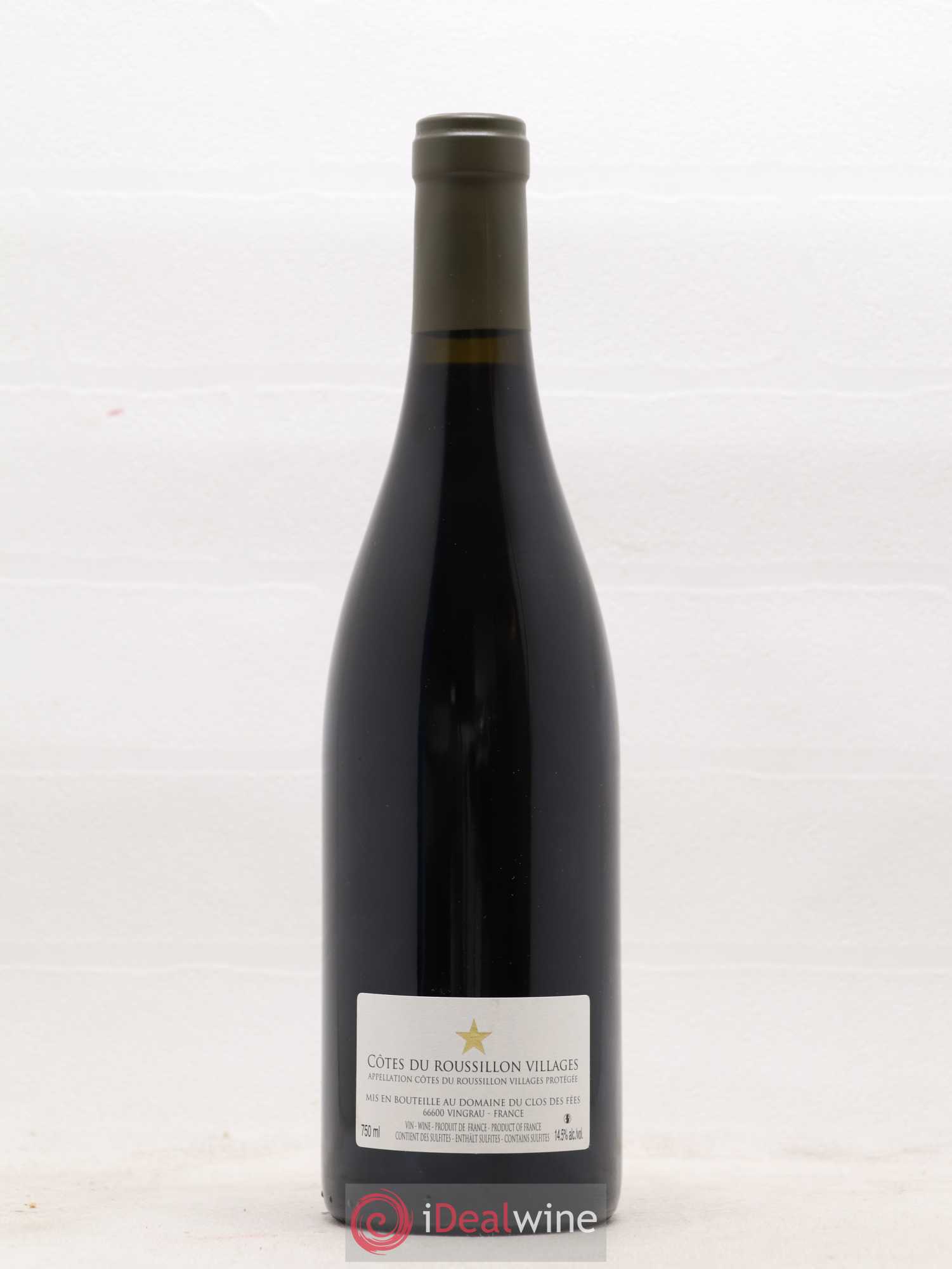 Côtes du Roussillon Villages Clos des Fées Vieilles vignes Hervé Bizeul 2019 - Lot de 1 bouteille - 1
