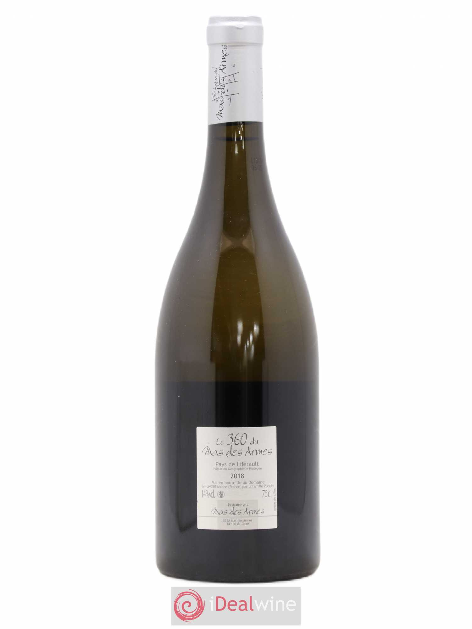 IGP Pays d'Hérault (Vin de Pays de l'Hérault) 360 Mas des Armes 2018 - Lot de 1 bouteille - 1