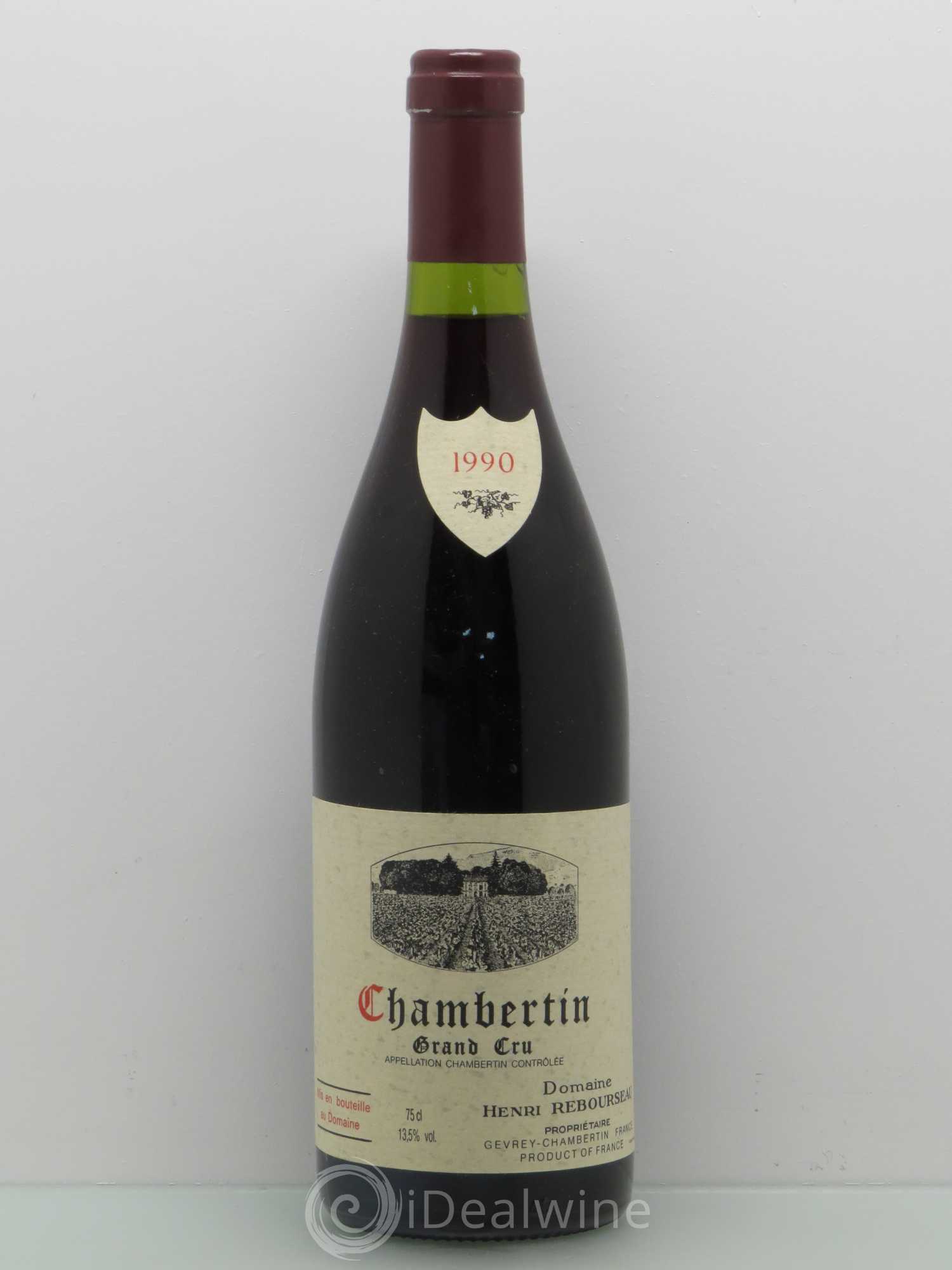 Chambertin Grand Cru Henri Rebourseau 1990 - Lot de 1 bouteille - 0