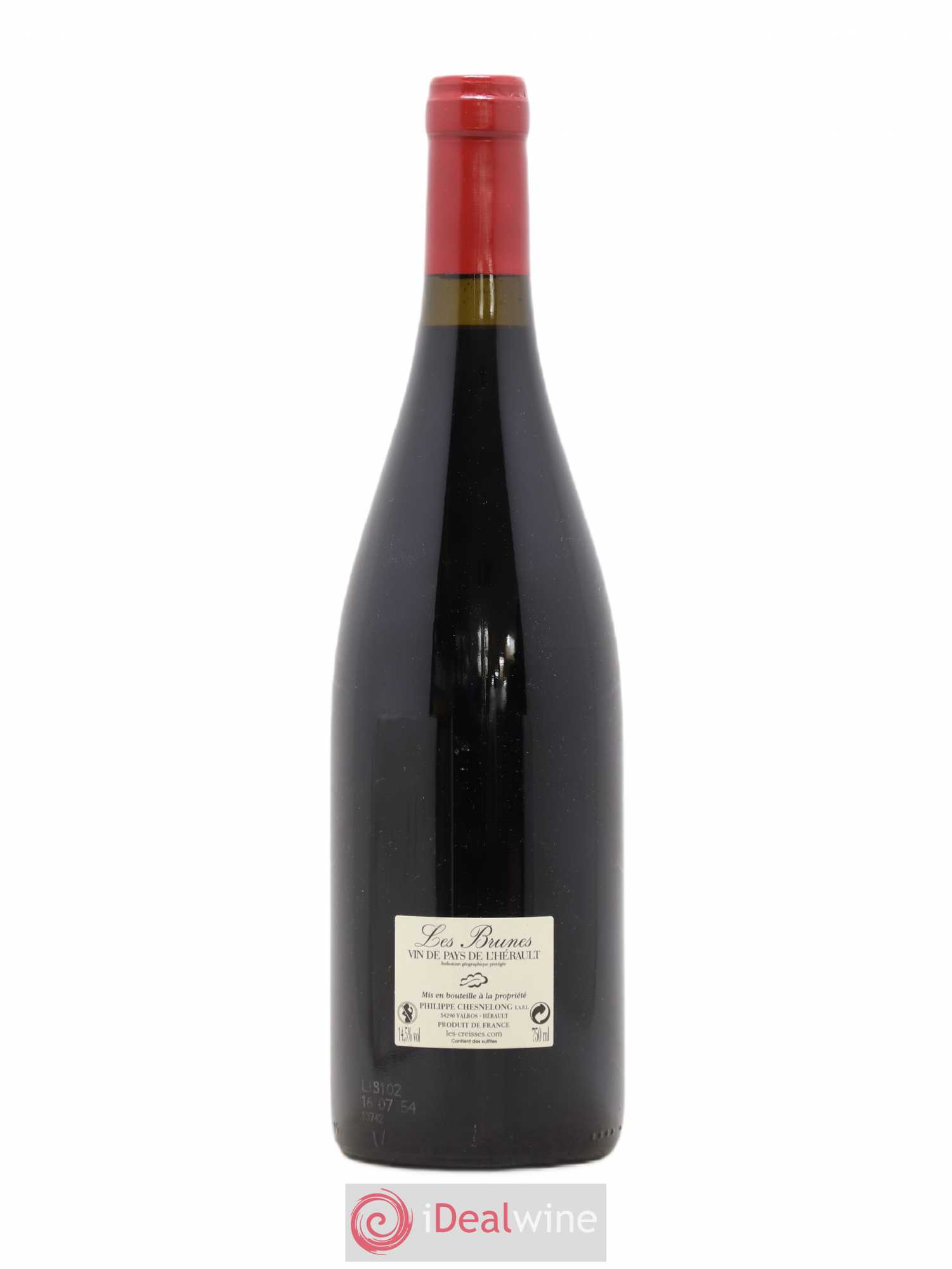Pays d'Hérault Les Brunes Les Creisses (Domaine) 2016 - Posten von 1 Flasche - 1