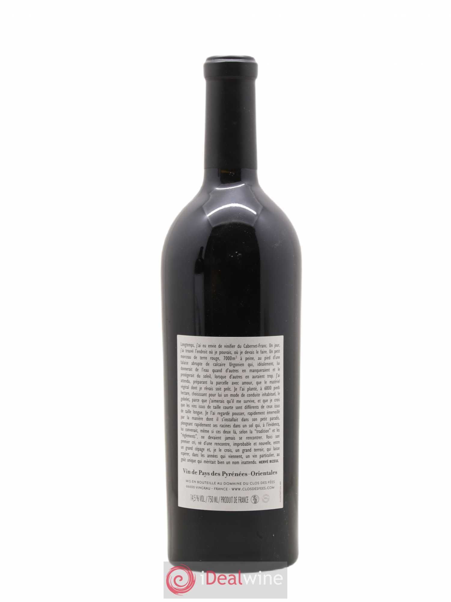 Côtes Catalanes (anciennement IGP Pyrénées Orientales) Clos des Fées Un faune avec son Fifre Hervé Bizeul 2012 - Lot de 1 bouteille - 1