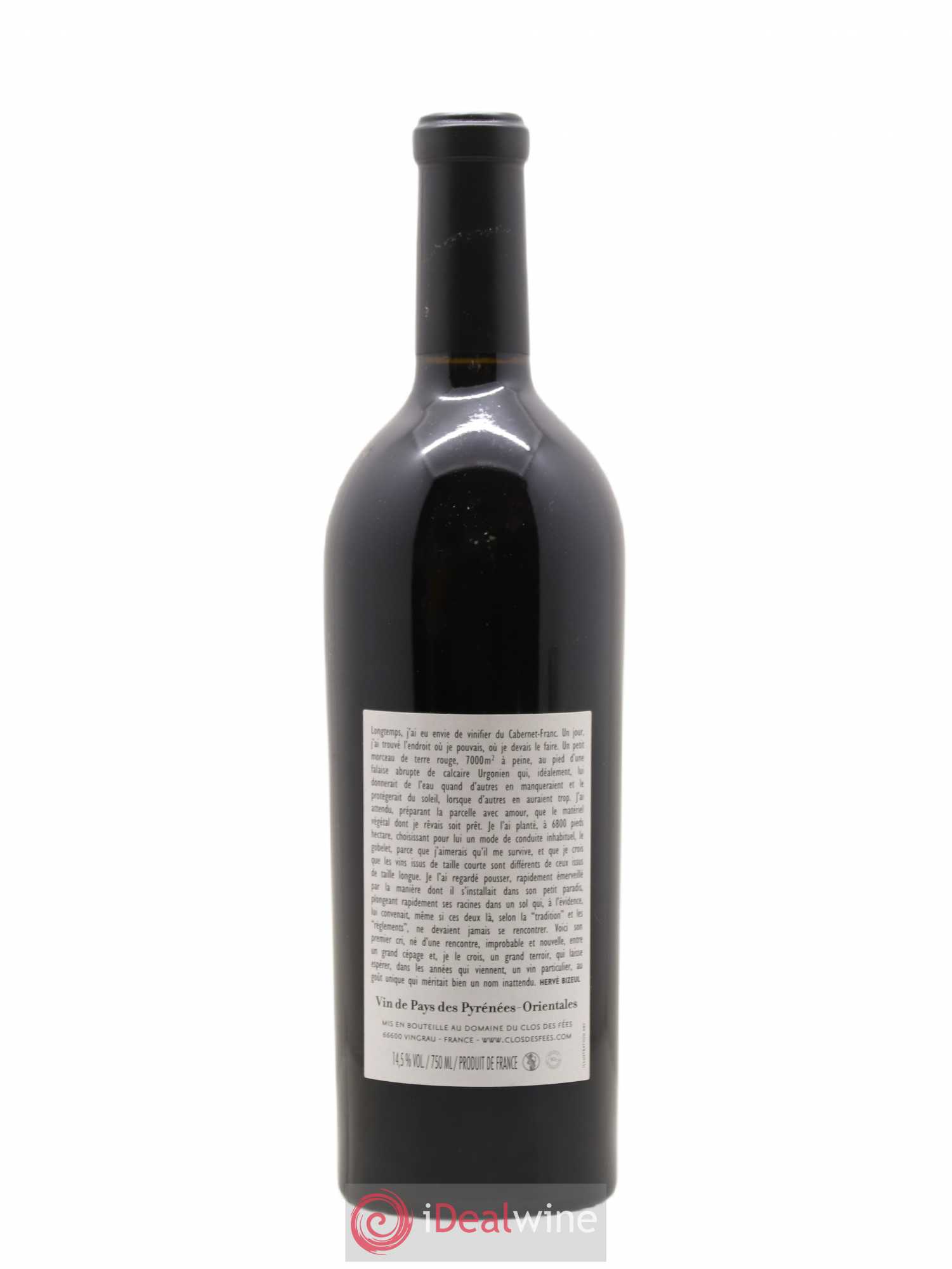 Côtes Catalanes (anciennement IGP Pyrénées Orientales) Clos des Fées Un faune avec son Fifre Hervé Bizeul 2012 - Lot de 1 bouteille - 1