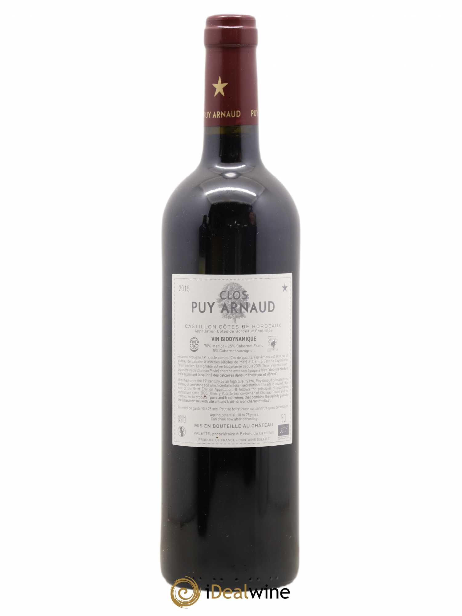 Clos Puy Arnaud 2015 - Lot de 1 bouteille - 1