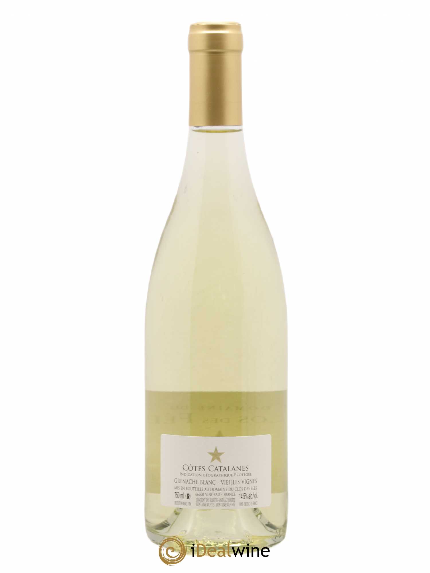 Côtes Catalanes Clos des Fées Vieilles vignes Hervé Bizeul 2018 - Lot de 1 bouteille - 1