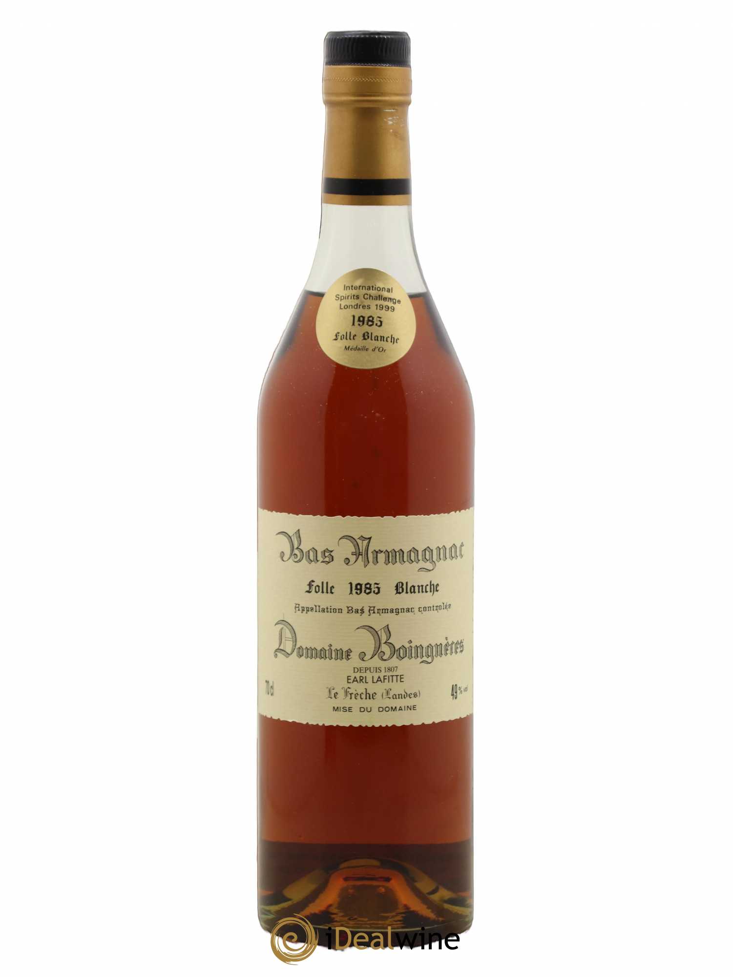 Bas-Armagnac Domaine Boingnères Folle Blanche Martine Lafitte 1985 - Lotto di 1 bottiglia - 1
