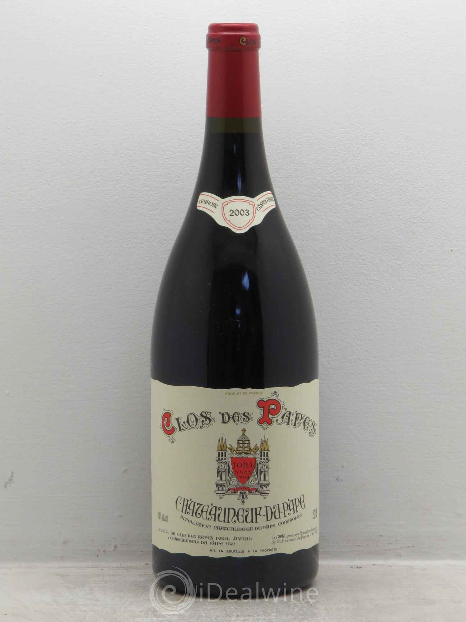 Châteauneuf-du-Pape Clos des Papes - Paul Avril 2003 - Lot de 1 magnum - 0