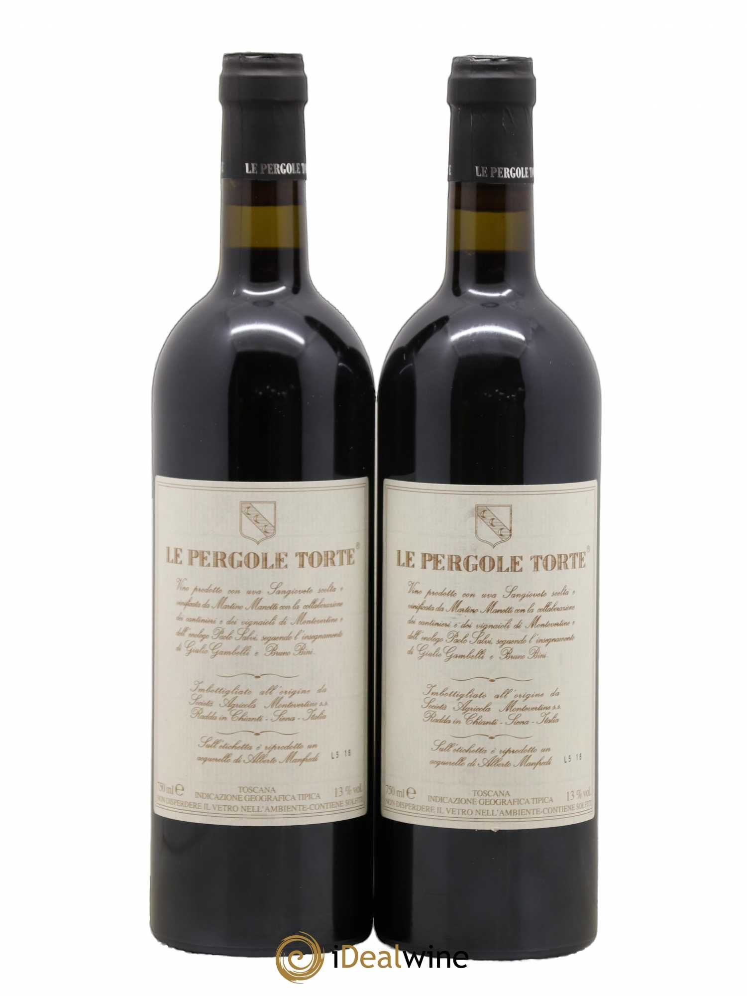 Toscana IGT Montevertine Le Pergole Torte Famille Manetti 2013 - Lot de 2 bouteilles - 1