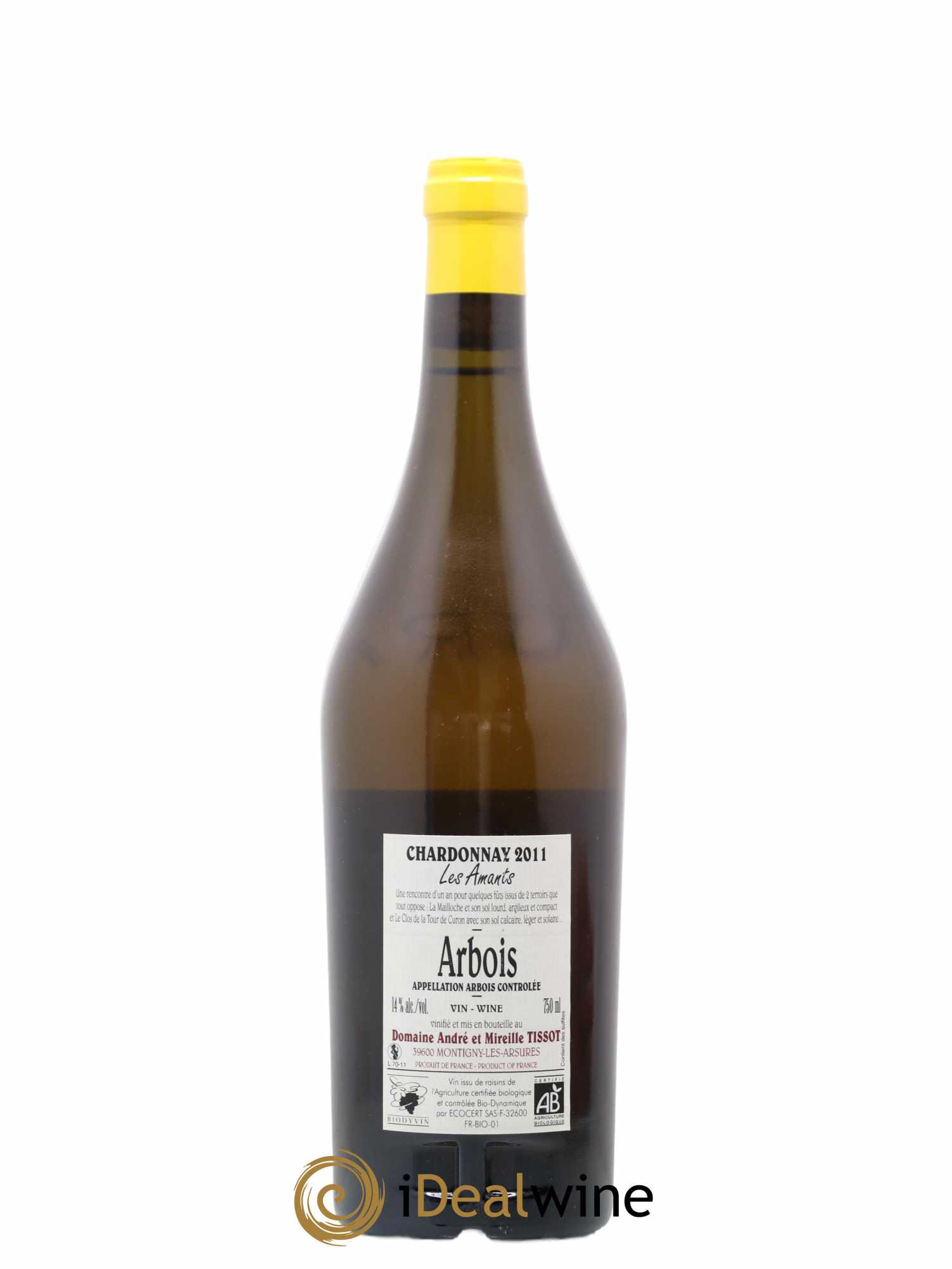 Arbois Les Amants Bénédicte et Stéphane Tissot 2011 - Lot de 1 bouteille - 1