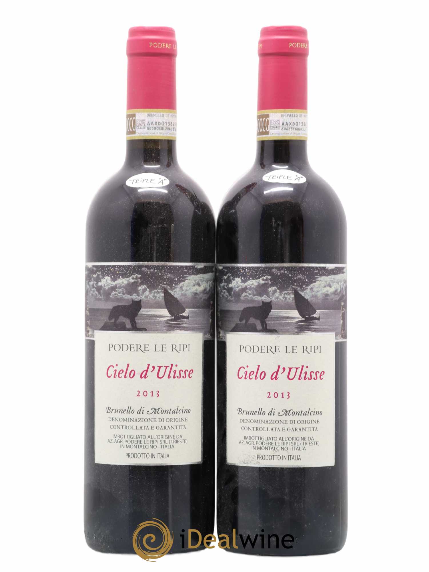 Brunello di Montalcino Cielo D'Ulisse Podere Le Ripi 2013 - Lot de 2 bouteilles - 0