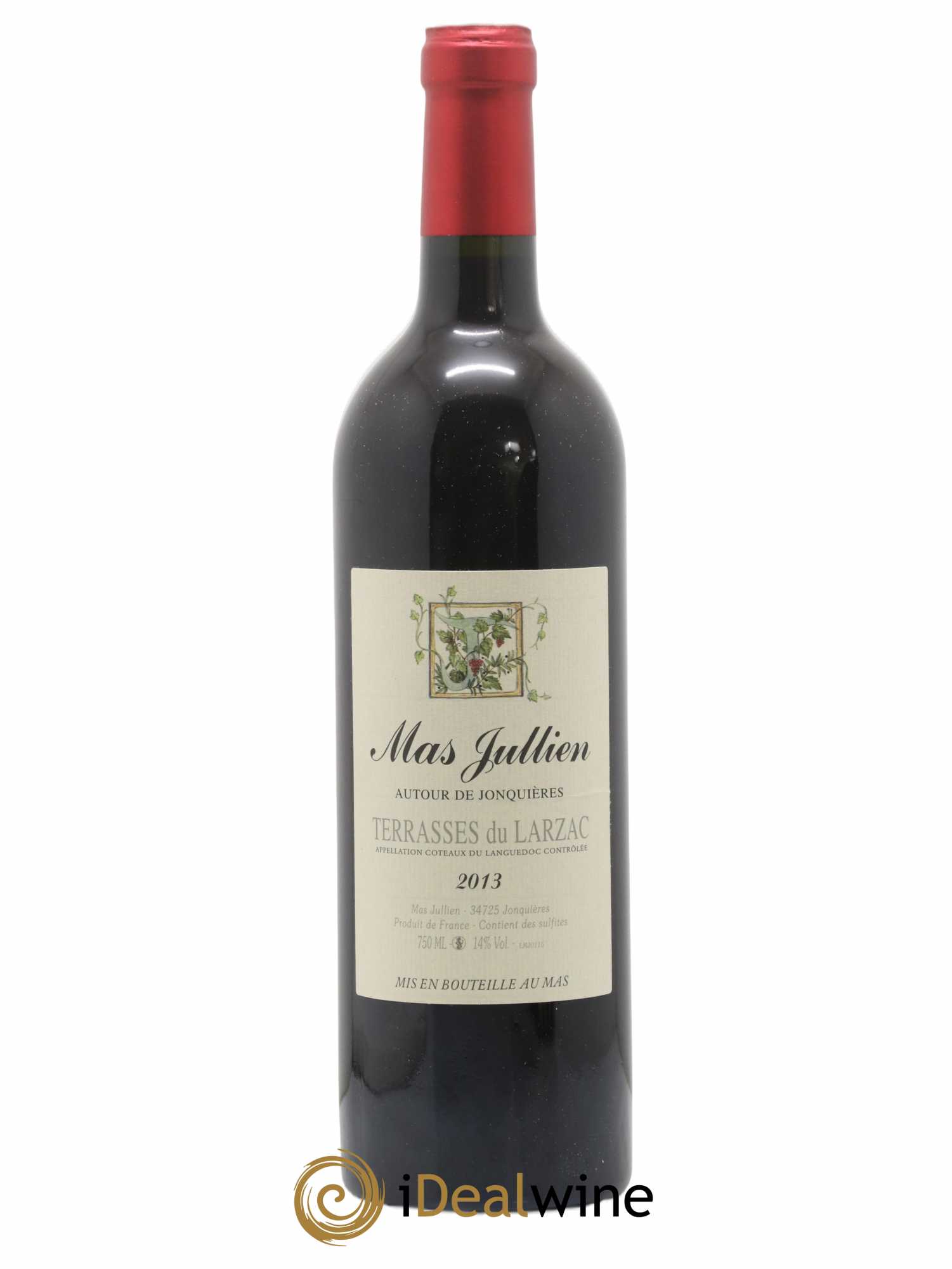 Terrasses du Larzac Mas Jullien Autour de Jonquières Olivier Jullien 2013 - Lot de 1 bouteille - 0
