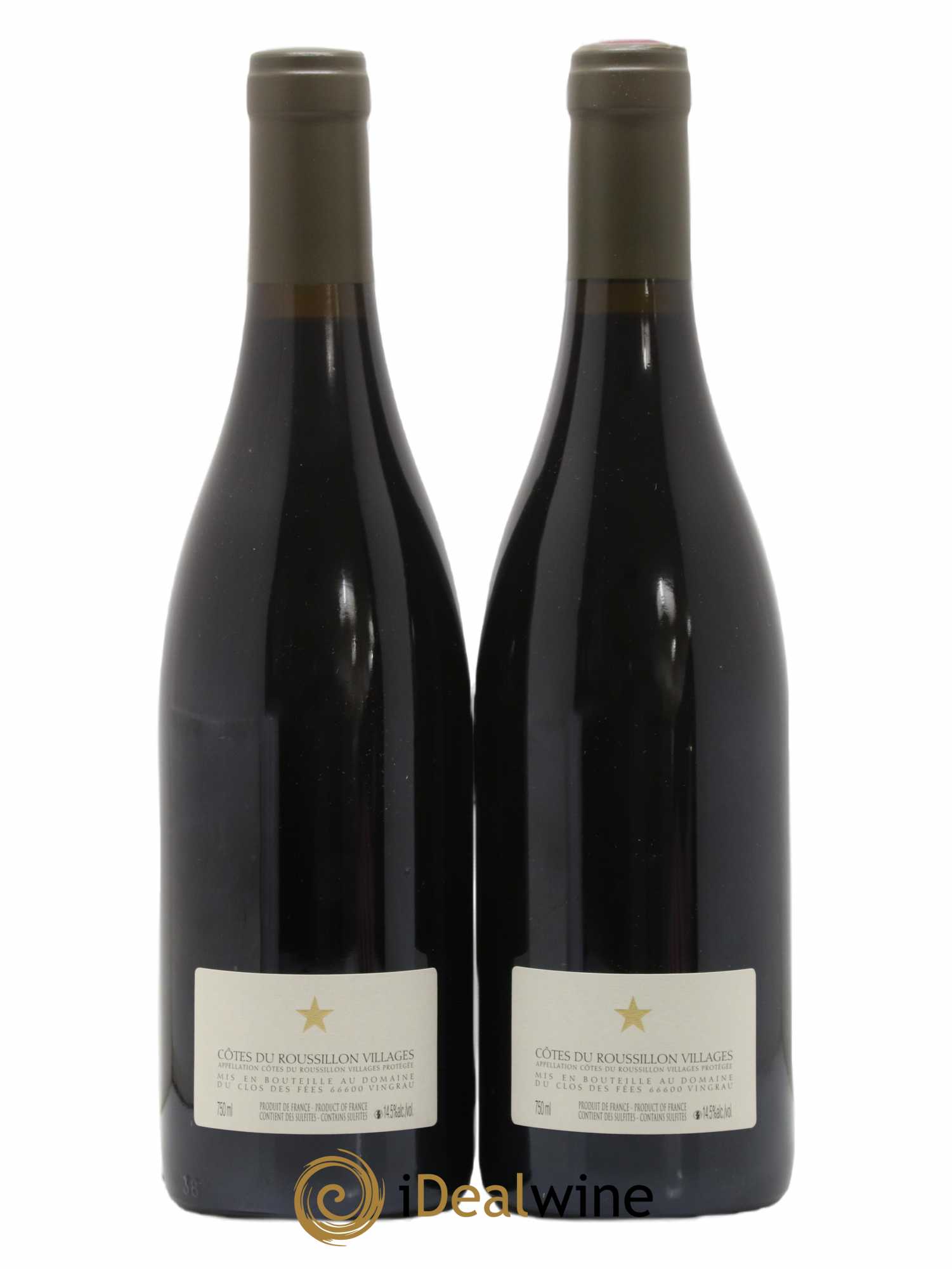 Côtes du Roussillon Villages Clos des Fées Hervé Bizeul (sans prix de réserve) (sans prix de réserve) 2018 - Lot de 2 bouteilles - 1